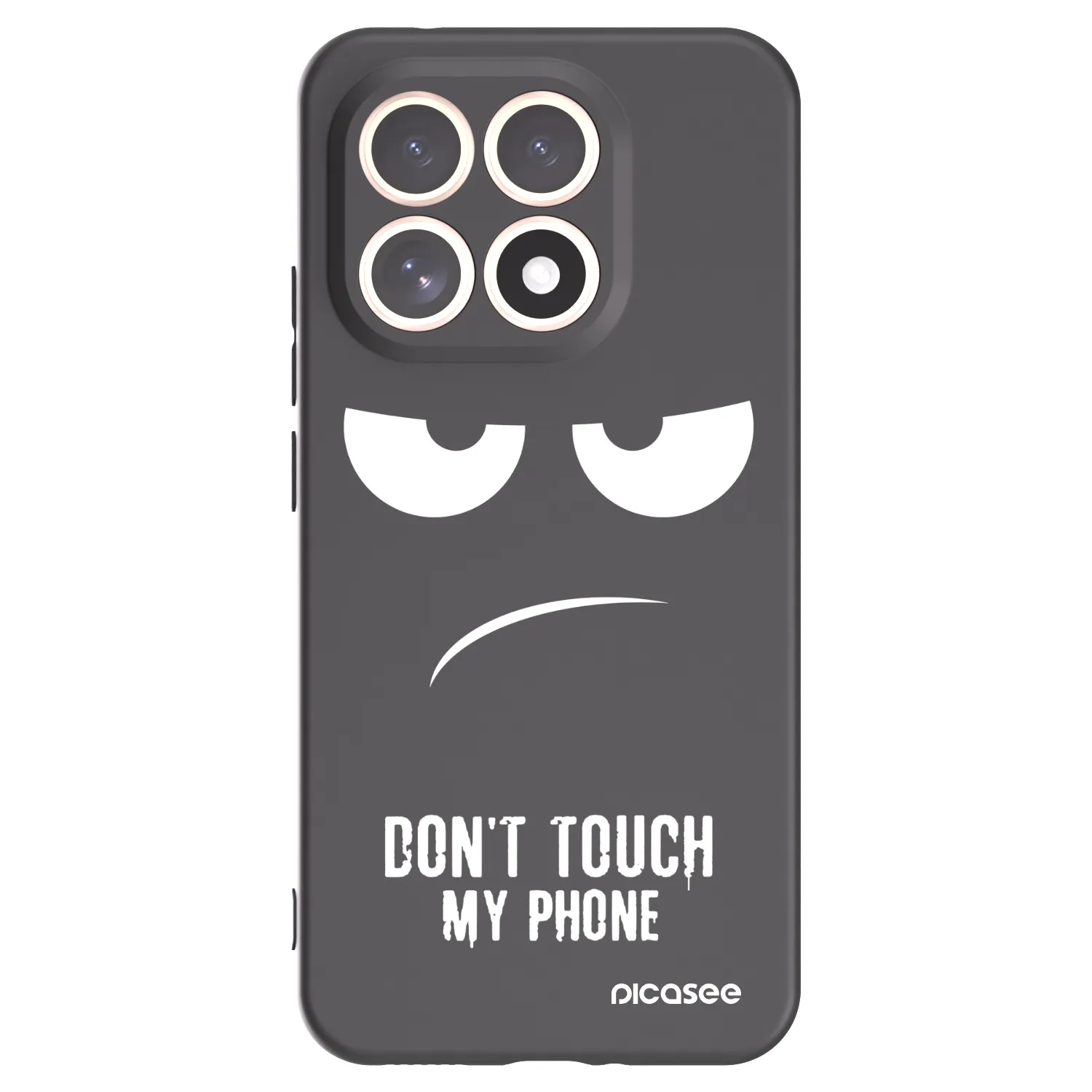 Picasee Μαύρη θήκη σιλικόνης για Xiaomi 15T - Don't Touch My Phone