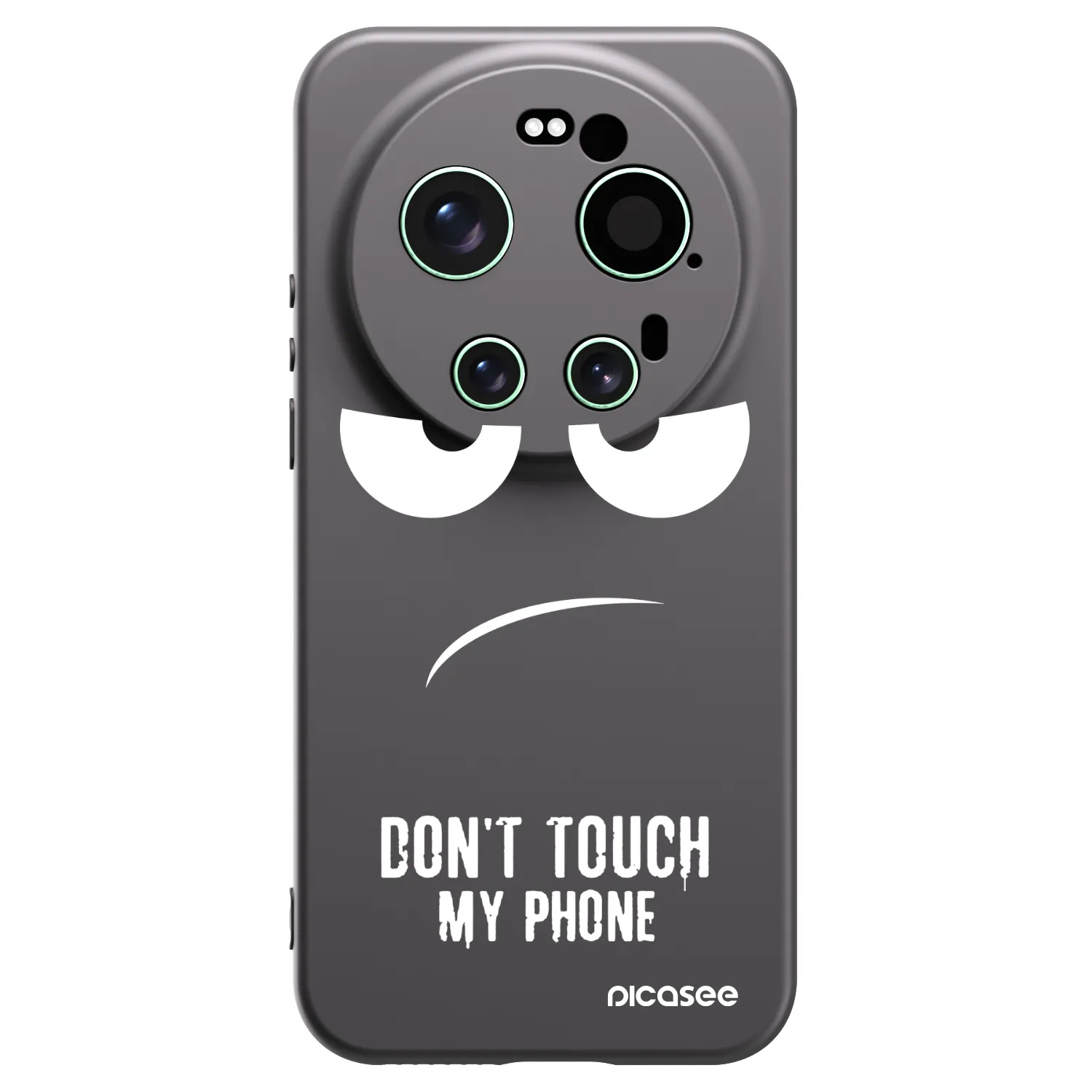 Picasee Μαύρη θήκη σιλικόνης για Xiaomi 17 Ultra - Don't Touch My Phone