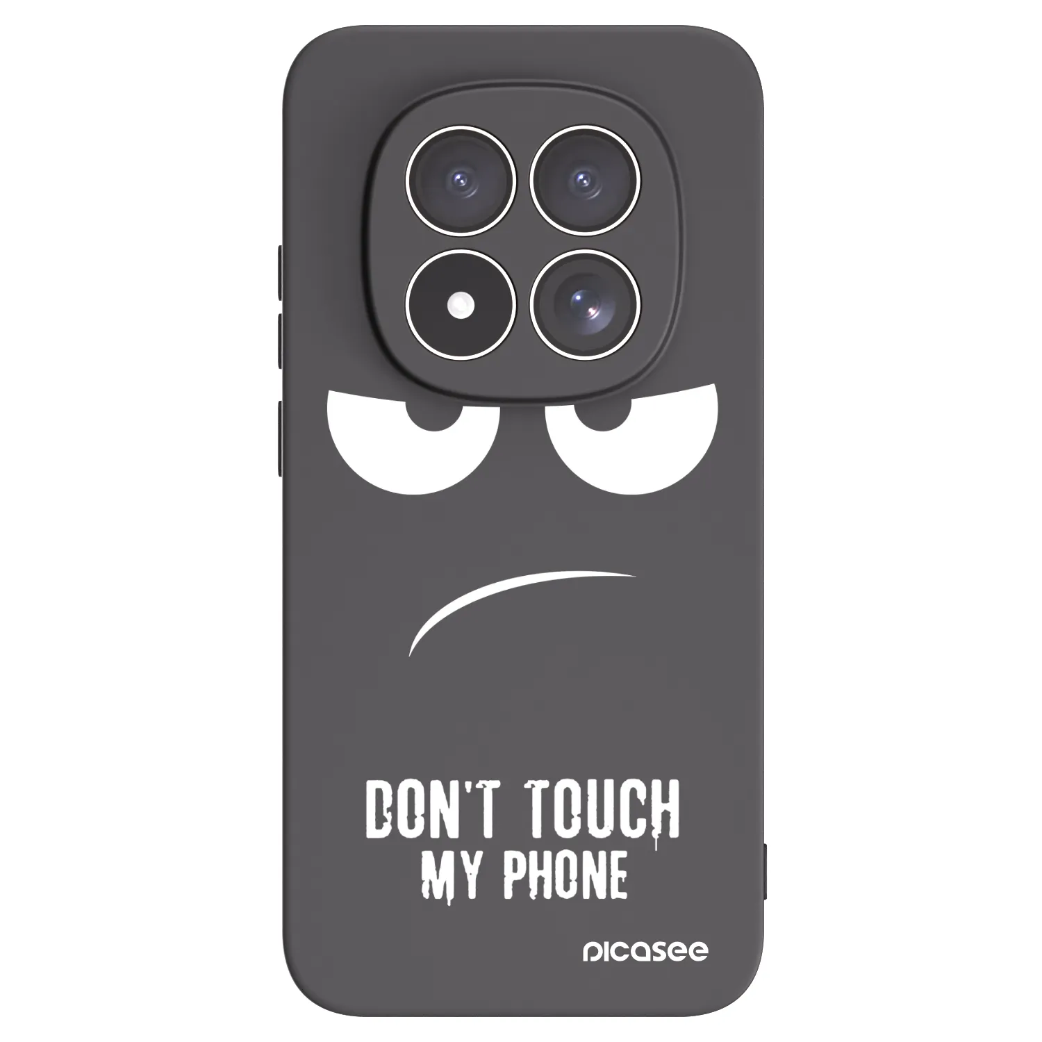 Picasee Μαύρη θήκη σιλικόνης για Xiaomi Redmi Note 15 Pro 5G - Don't Touch My Phone
