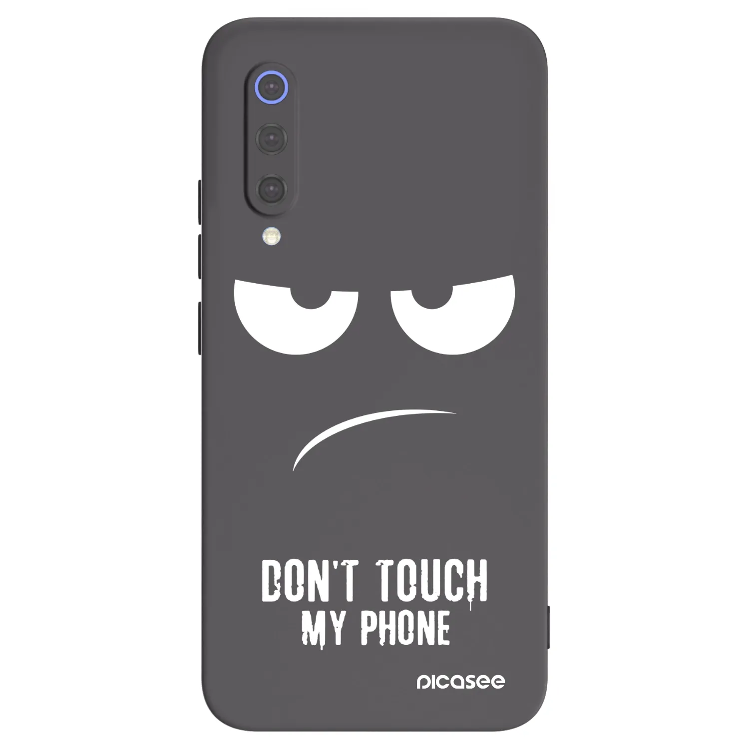 Picasee Μαύρη θήκη σιλικόνης για Xiaomi Mi 9 SE - Don't Touch My Phone