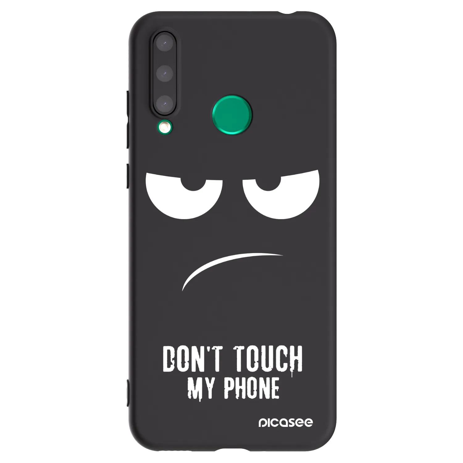 Picasee Μαύρη θήκη σιλικόνης για Honor 20 Lite - Don't Touch My Phone