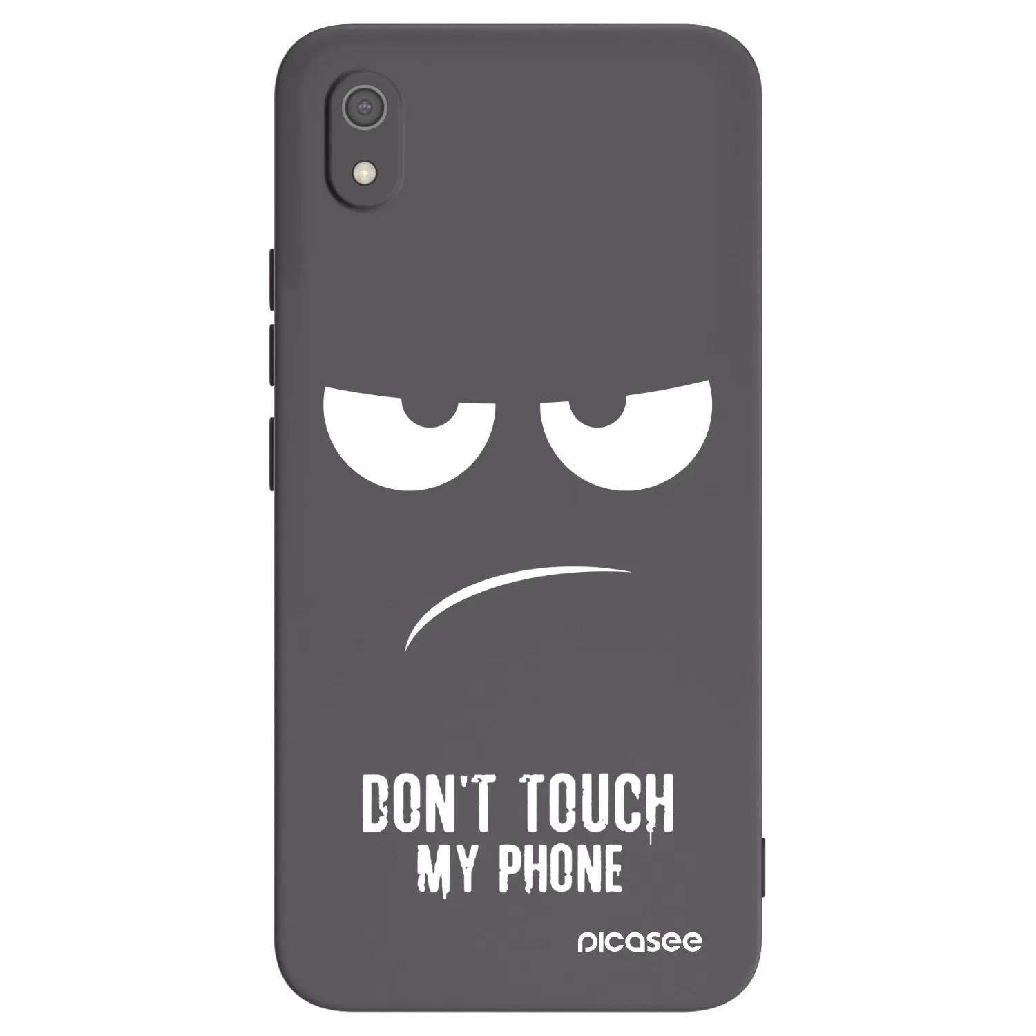 Picasee Μαύρη θήκη σιλικόνης για Xiaomi Redmi 7A - Don't Touch My Phone