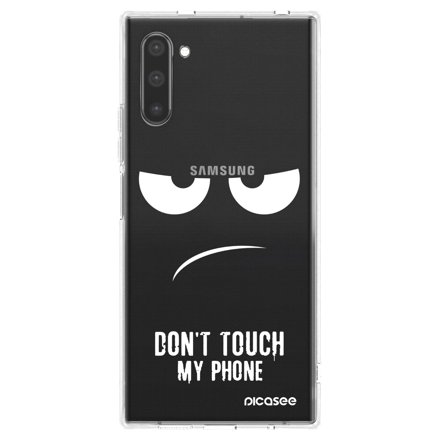 Picasee διαφανής θήκη σιλικόνης Samsung Galaxy Note 10 N970F - Don't Touch My Phone