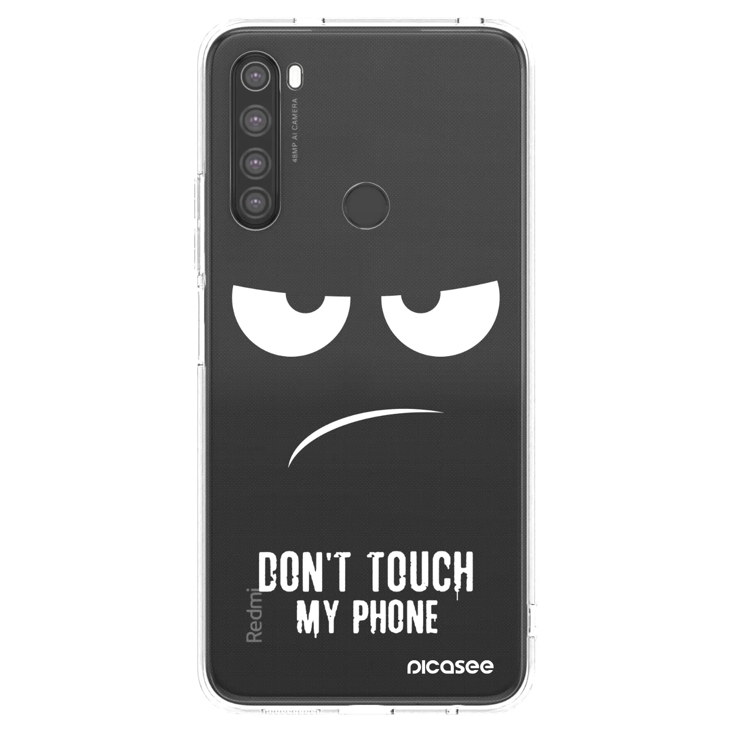 Picasee διαφανής θήκη σιλικόνης Xiaomi Redmi Note 8 - Don't Touch My Phone