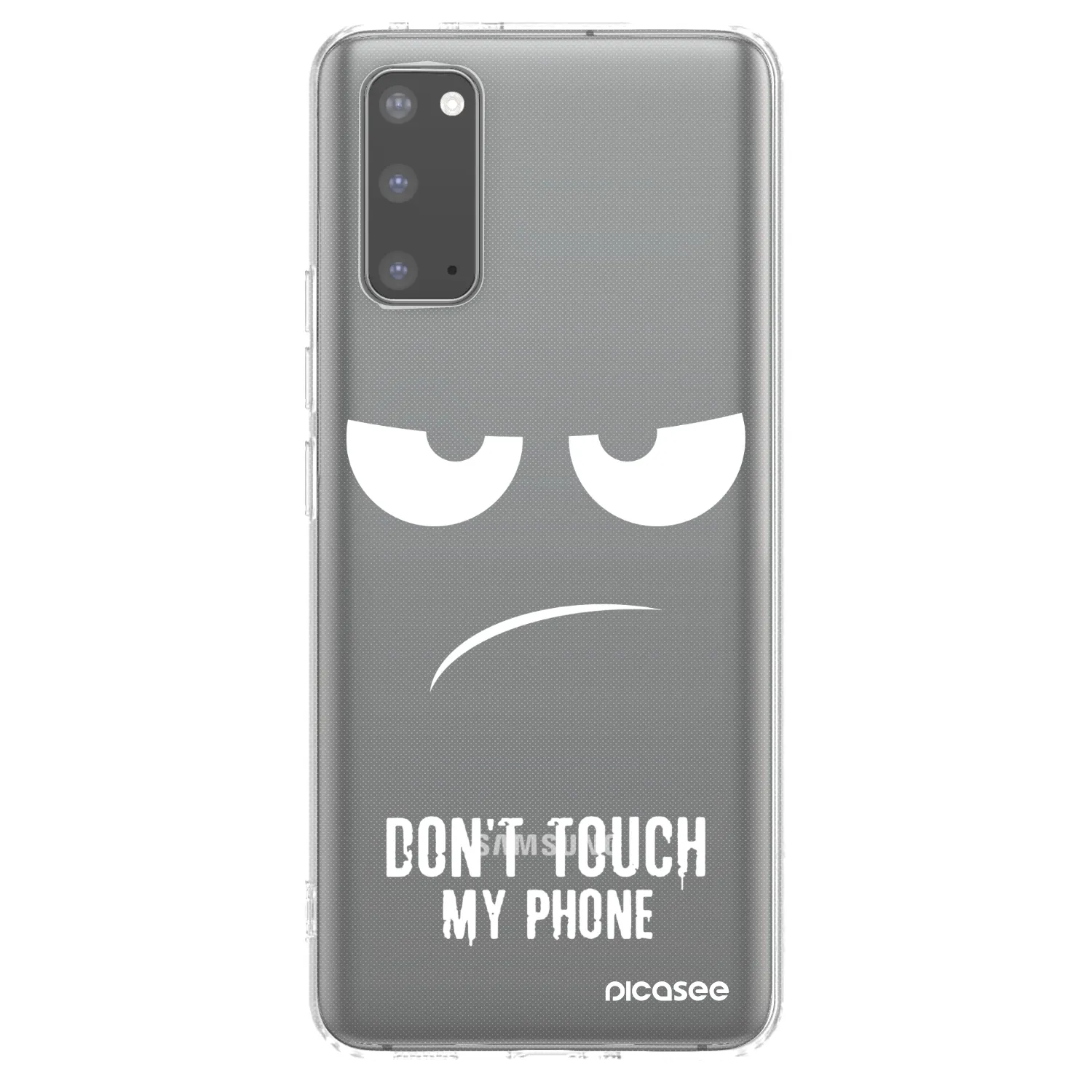 Picasee διαφανής θήκη σιλικόνης Samsung Galaxy S20 G980F - Don't Touch My Phone