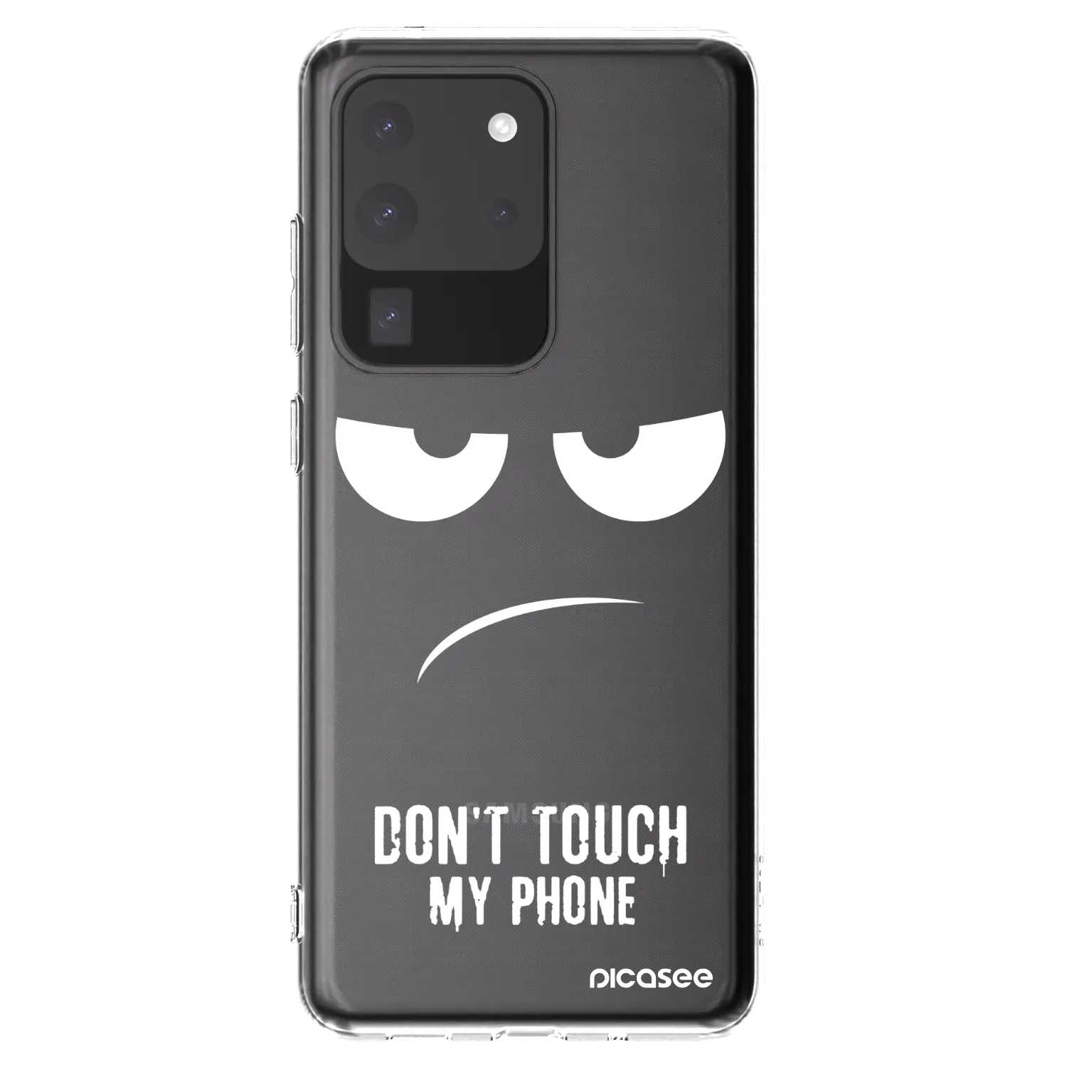 Picasee διαφανής θήκη σιλικόνης Samsung Galaxy S20 Ultra 5G G988F - Don't Touch My Phone