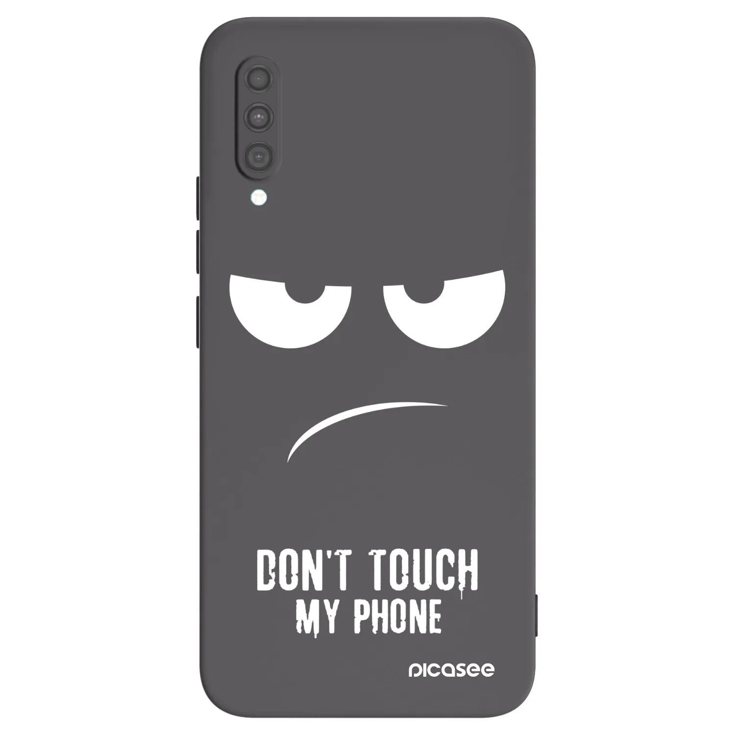 Picasee Μαύρη θήκη σιλικόνης για Samsung Galaxy A30s A307F - Don't Touch My Phone