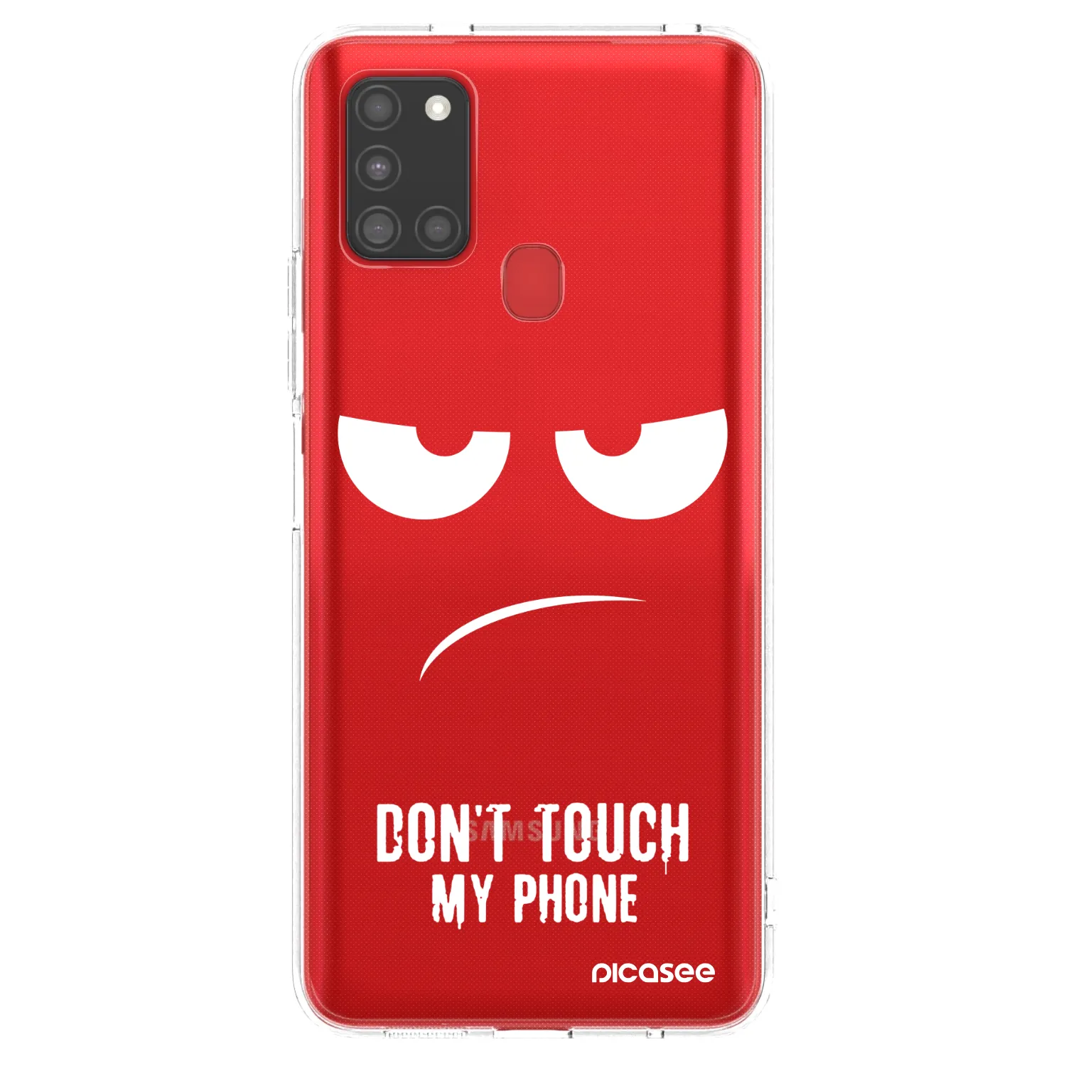 Picasee διαφανής θήκη σιλικόνης Samsung Galaxy A21s - Don't Touch My Phone