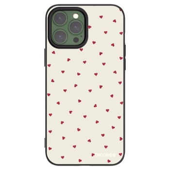 Picasee Μαύρη θήκη σιλικόνης για Apple iPhone 13 Pro Max - Little Love