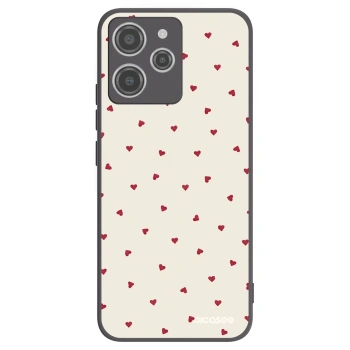 Picasee Μαύρη θήκη σιλικόνης για Xiaomi Redmi 12 4G - Little Love