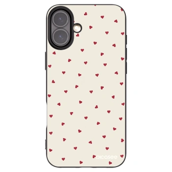 Picasee Μαύρη θήκη σιλικόνης για Apple iPhone 16 Plus - Little Love