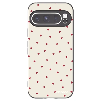 Picasee Μαύρη θήκη σιλικόνης για Google Pixel 9 Pro - Little Love