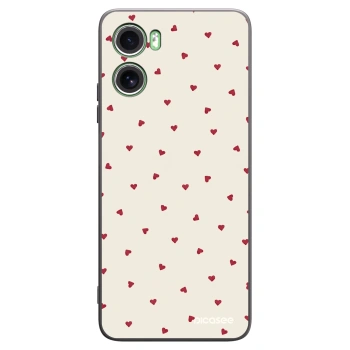 Picasee Μαύρη θήκη σιλικόνης για Motorola Moto G06 - Little Love