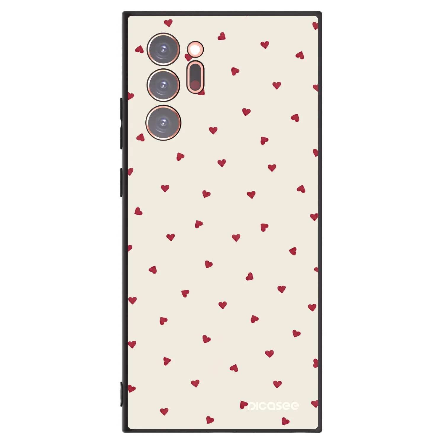 Picasee Μαύρη θήκη σιλικόνης για Samsung Galaxy Note 20 Ultra - Little Love