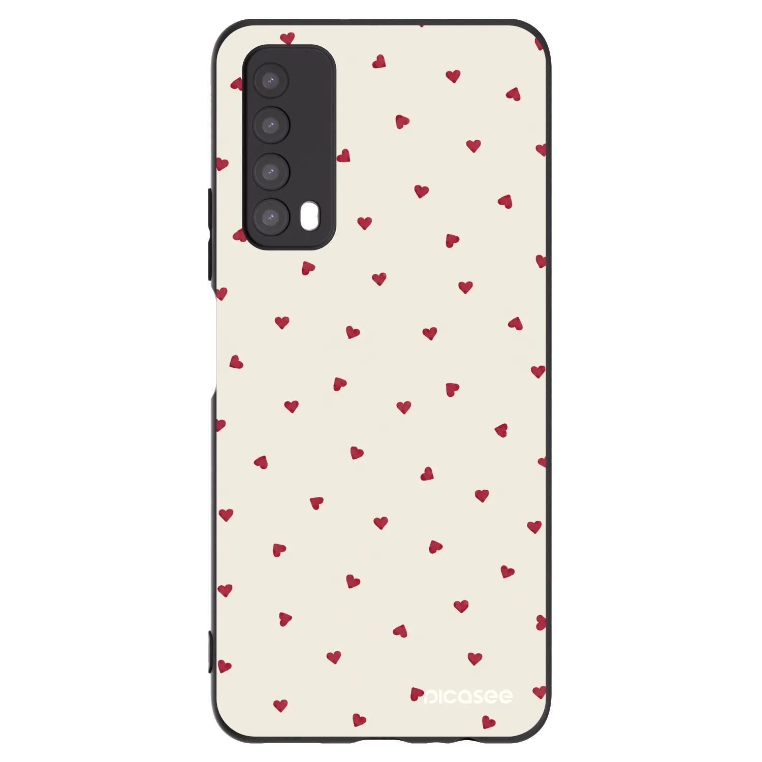 Picasee Μαύρη θήκη σιλικόνης για Huawei P Smart 2021 - Little Love