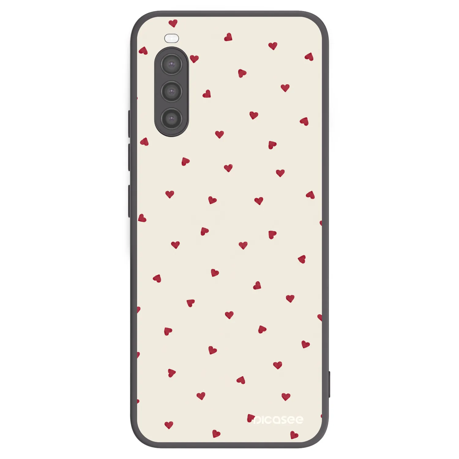Picasee Μαύρη θήκη σιλικόνης για Sony Xperia 10 II - Little Love