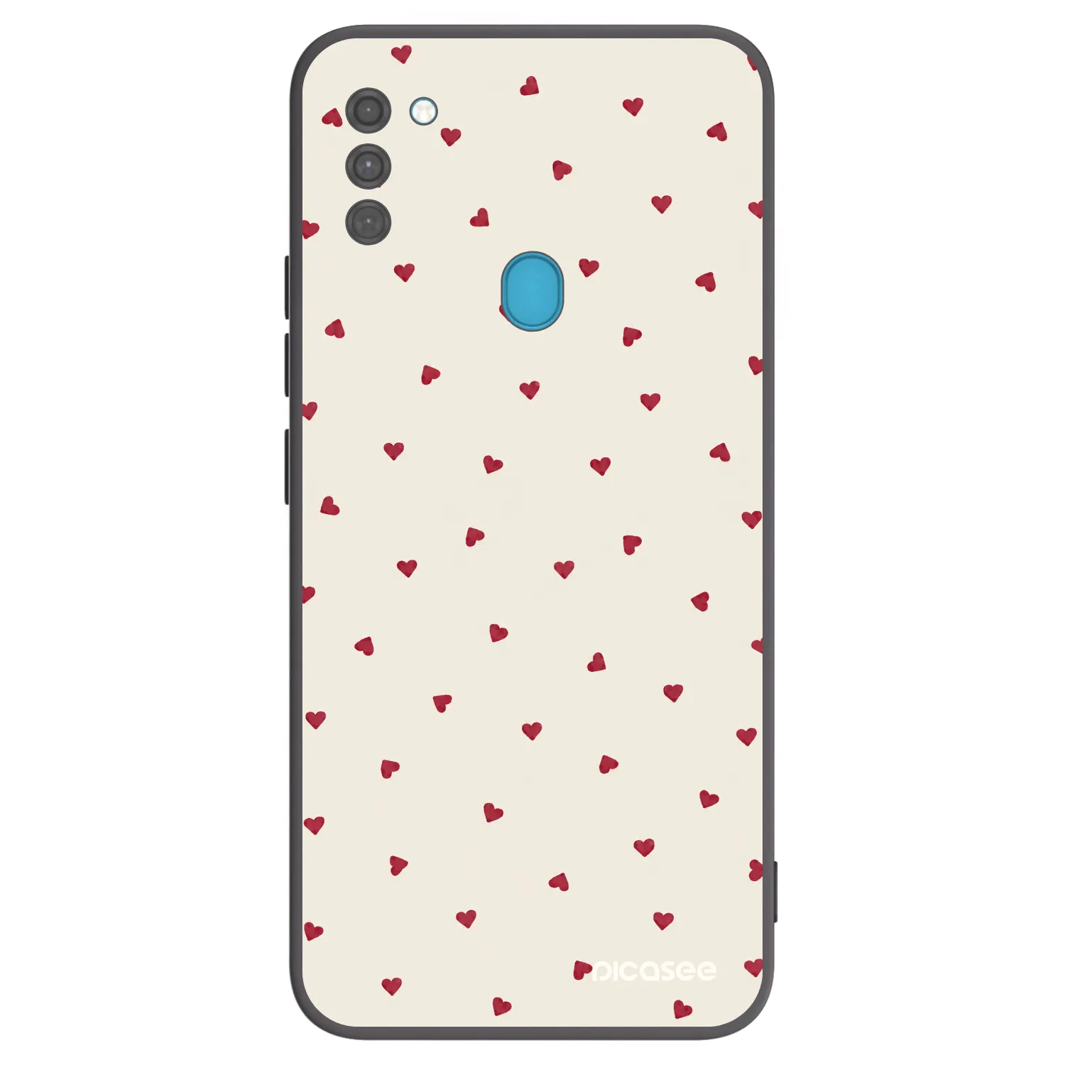 Picasee Μαύρη θήκη σιλικόνης για Samsung Galaxy M11 - Little Love