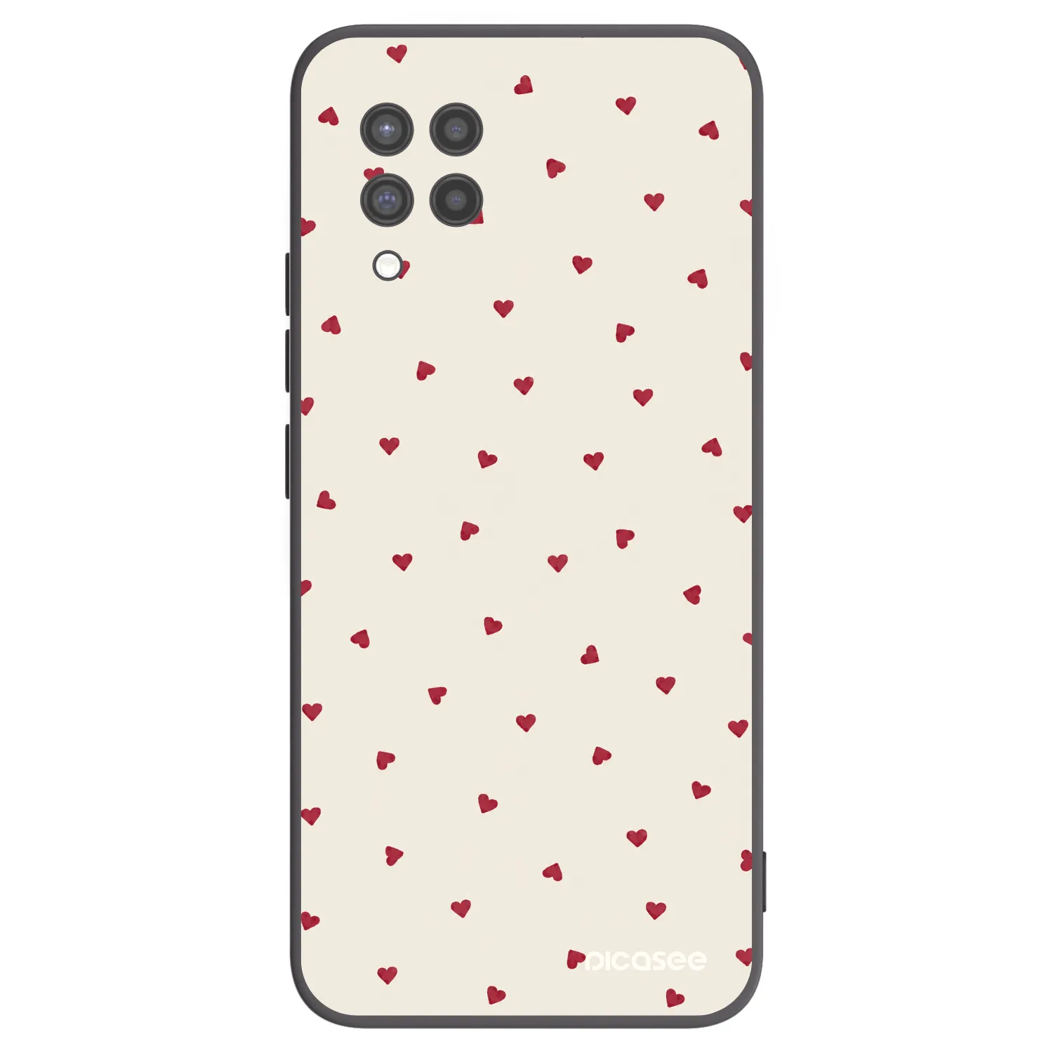 Picasee Μαύρη θήκη σιλικόνης για Samsung Galaxy A42 A426B - Little Love