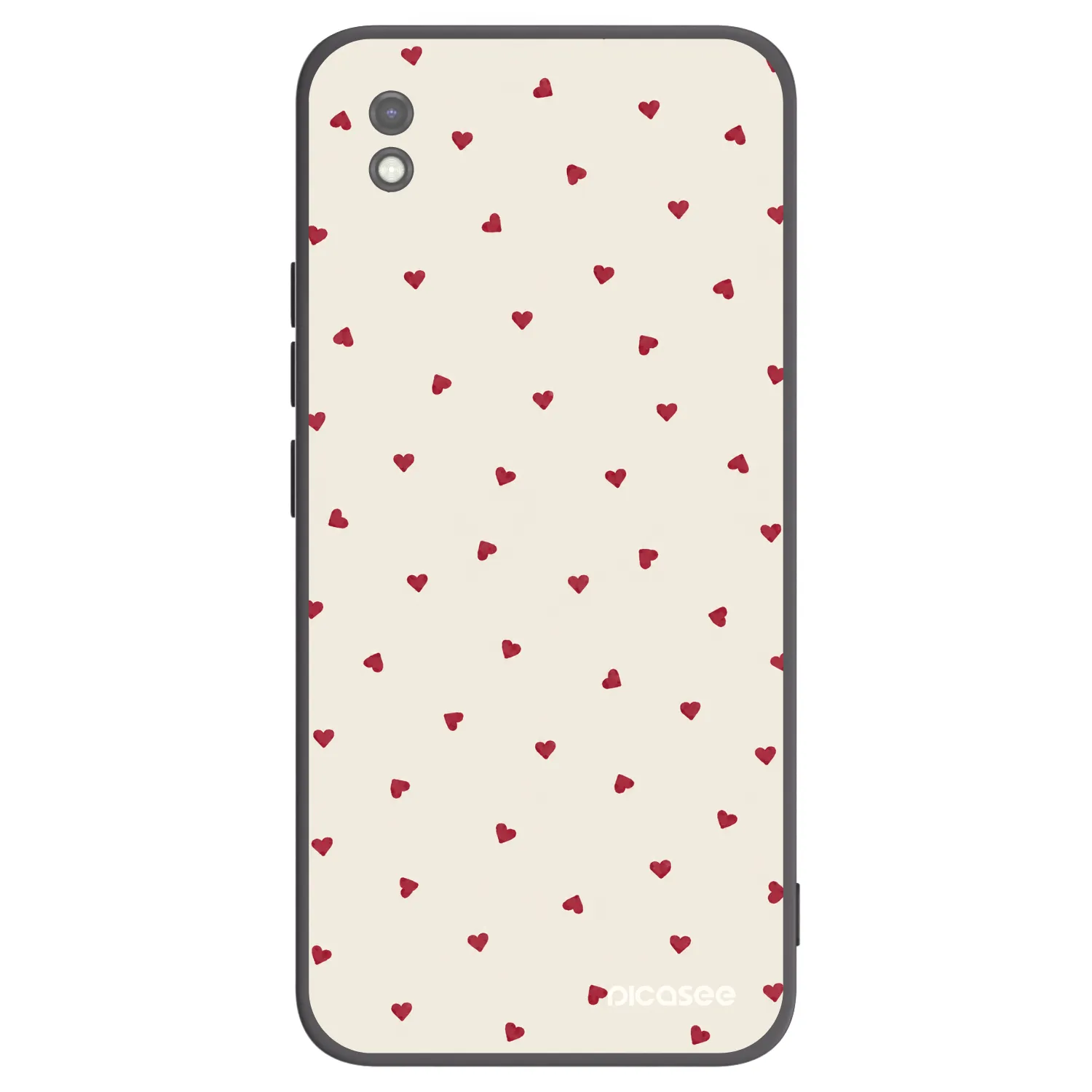 Picasee Μαύρη θήκη σιλικόνης για Xiaomi Redmi 9AT - Little Love