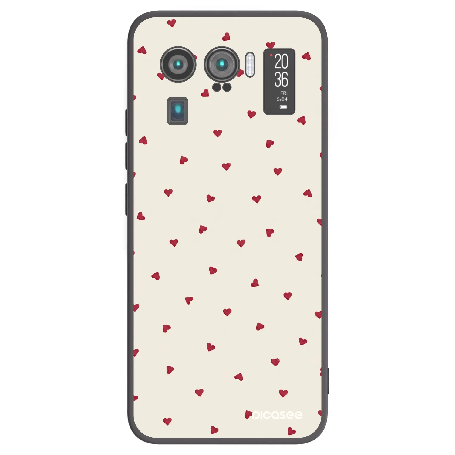 Picasee Μαύρη θήκη σιλικόνης για Xiaomi Mi 11 Ultra - Little Love