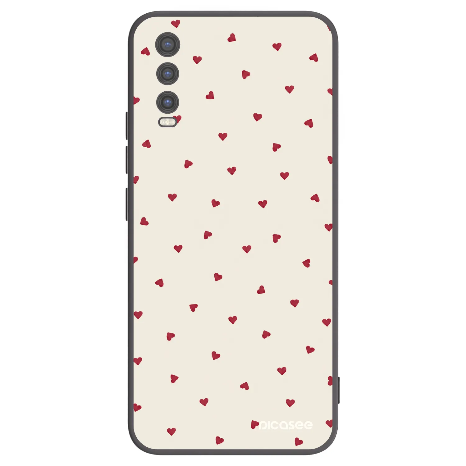 Picasee Μαύρη θήκη σιλικόνης για Vivo Y20s - Little Love