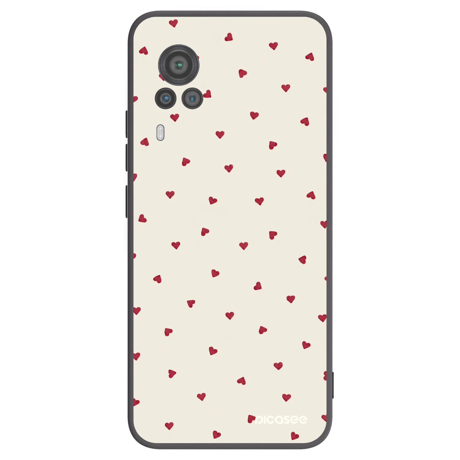 Picasee Μαύρη θήκη σιλικόνης για Vivo X60 Pro 5G - Little Love