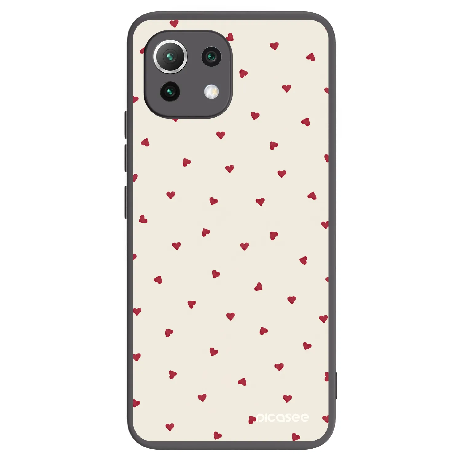 Picasee Μαύρη θήκη σιλικόνης για Xiaomi 11 Lite 5G NE - Little Love