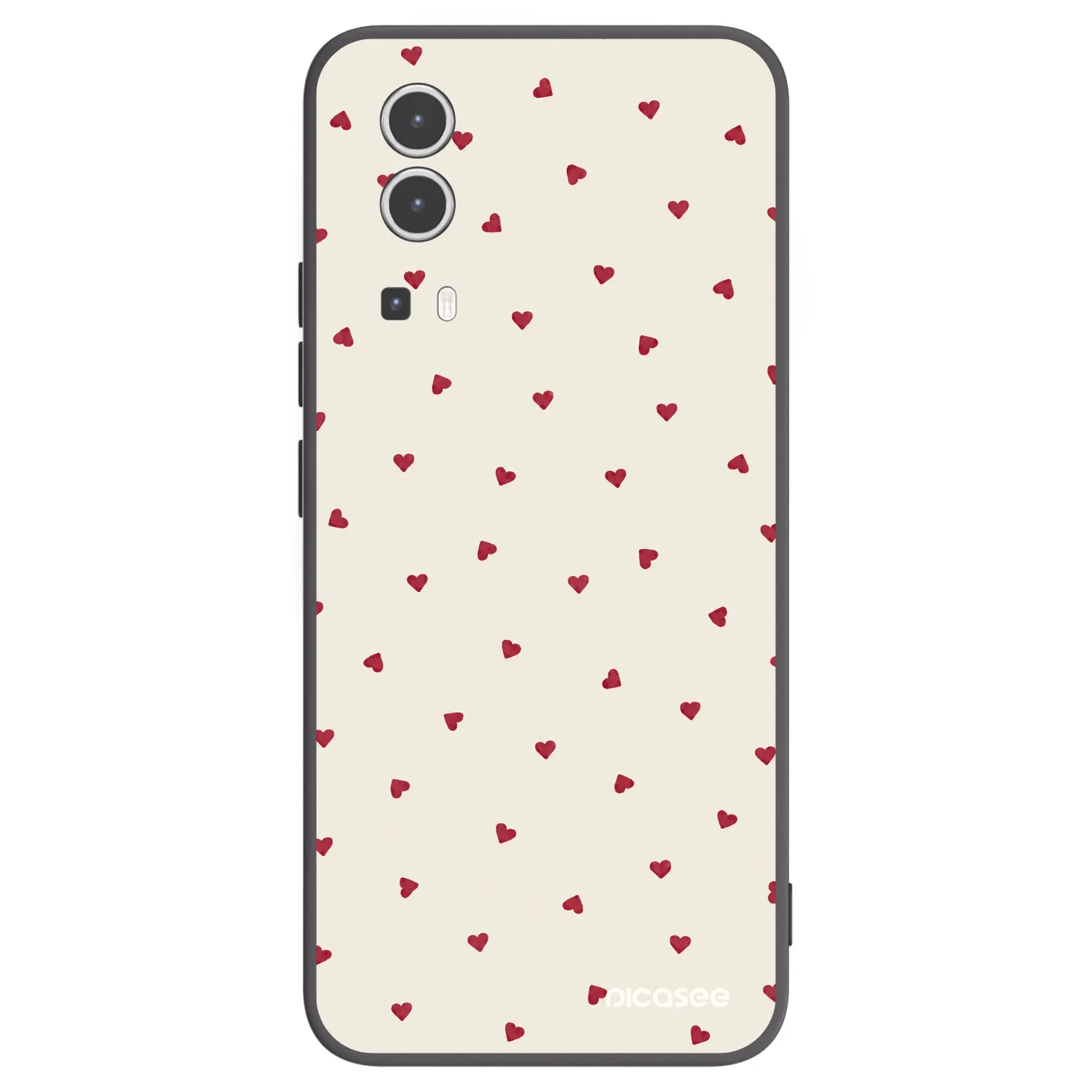 Picasee Μαύρη θήκη σιλικόνης για Vivo Y72 5G - Little Love