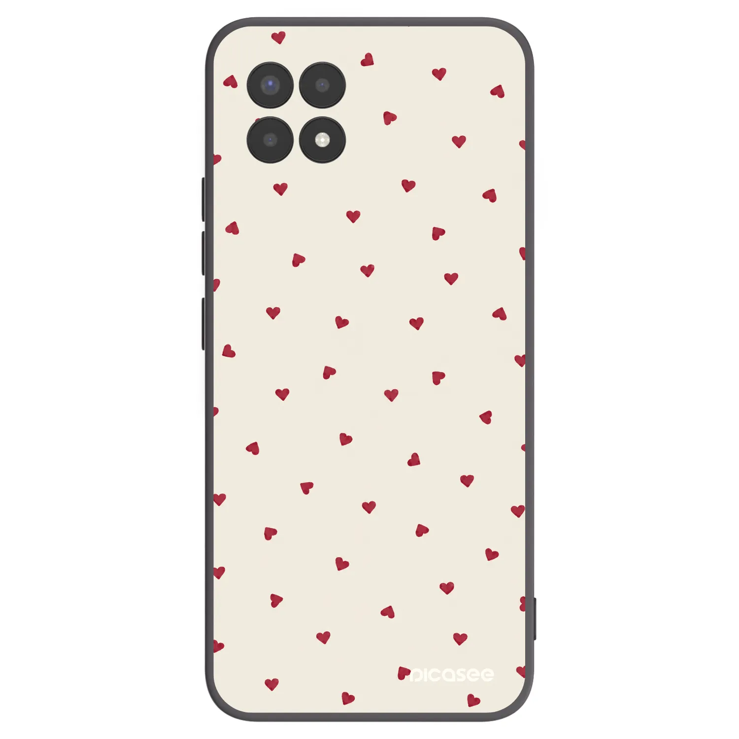 Picasee Μαύρη θήκη σιλικόνης για Realme 8i - Little Love