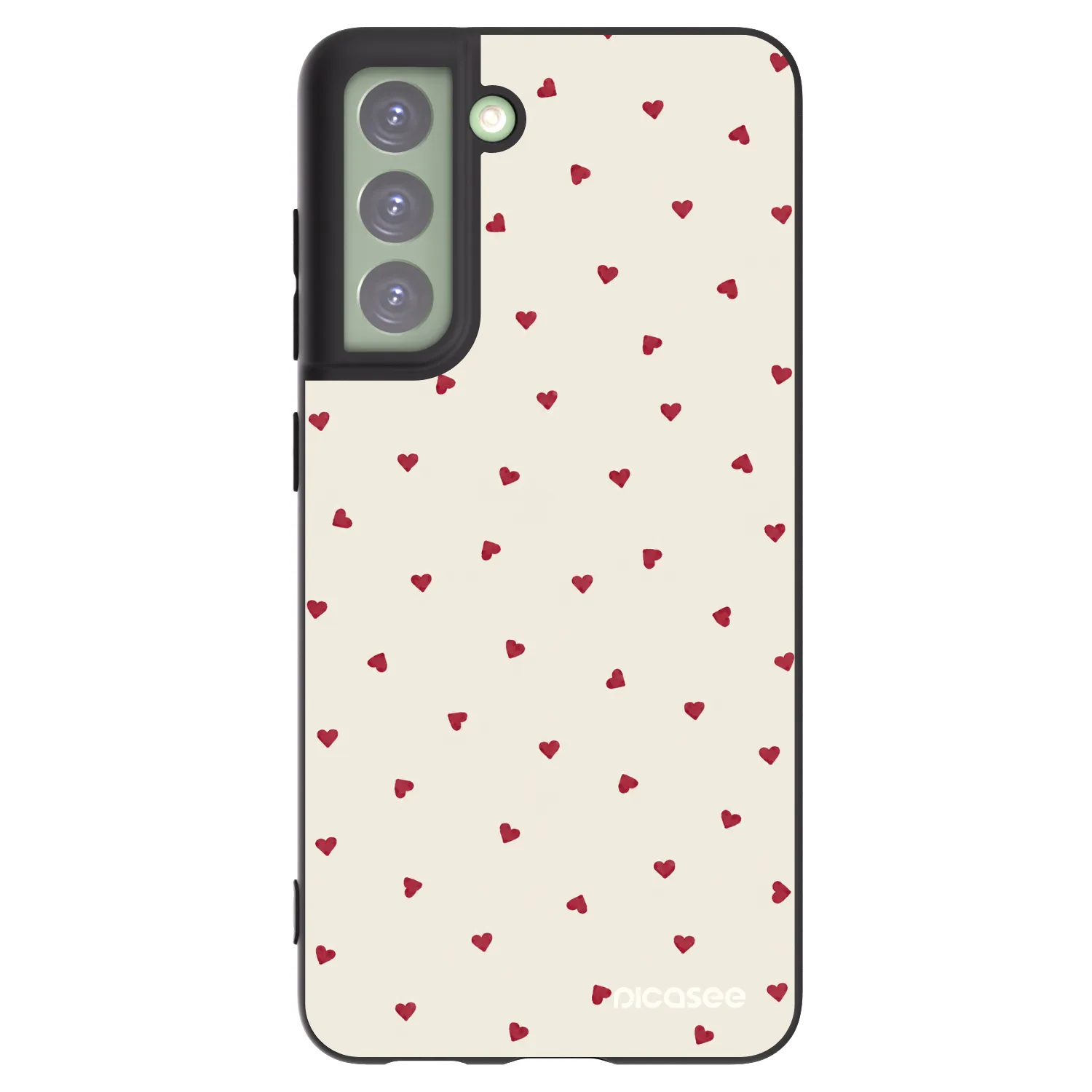 Picasee Μαύρη θήκη σιλικόνης για Samsung Galaxy S21 FE 5G - Little Love