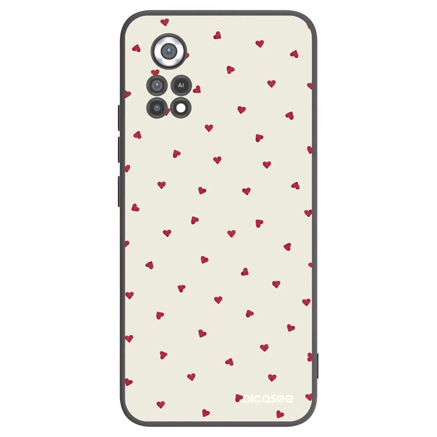 Picasee Μαύρη θήκη σιλικόνης για Xiaomi Poco X4 Pro 5G - Little Love