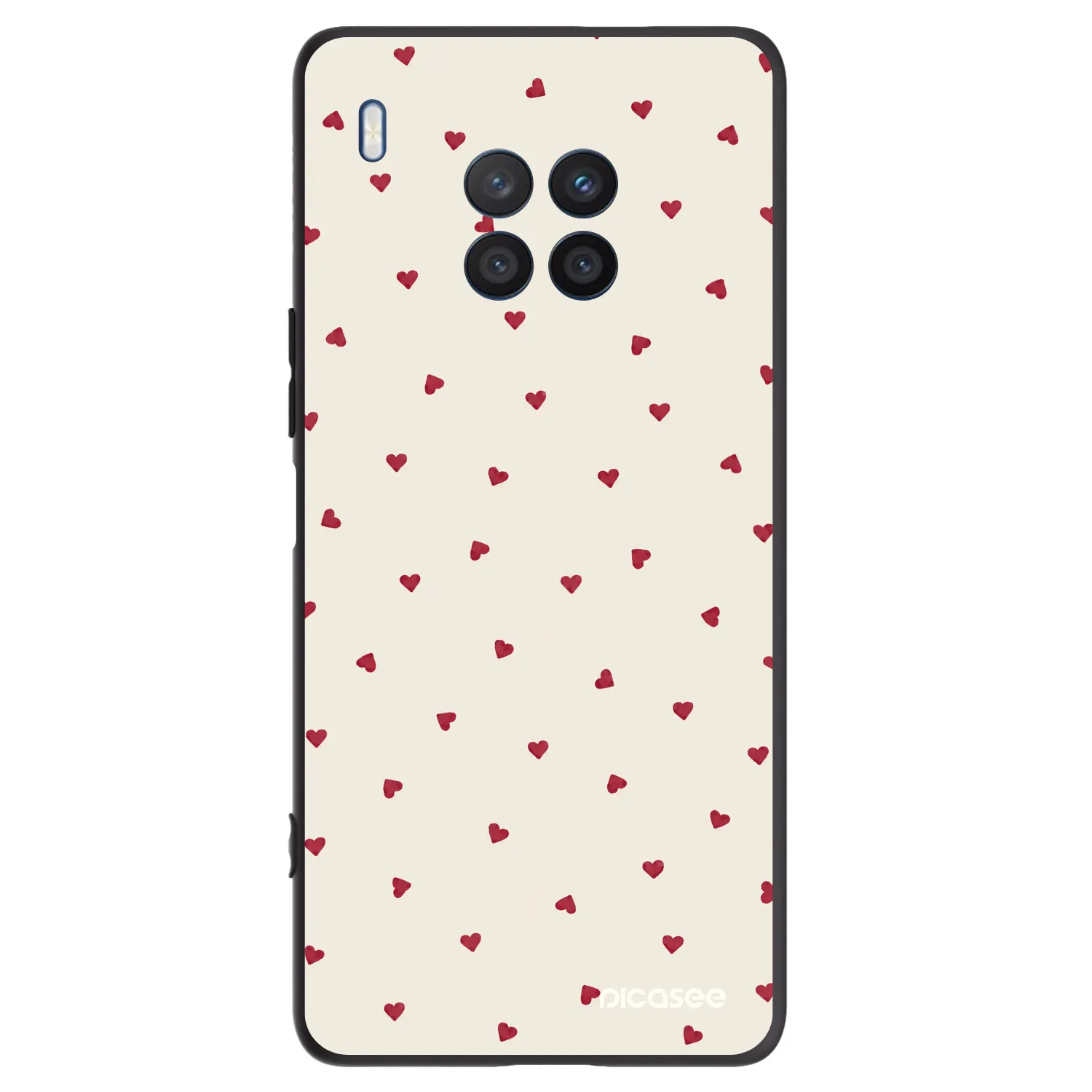 Picasee Μαύρη θήκη σιλικόνης για Honor 50 Lite - Little Love