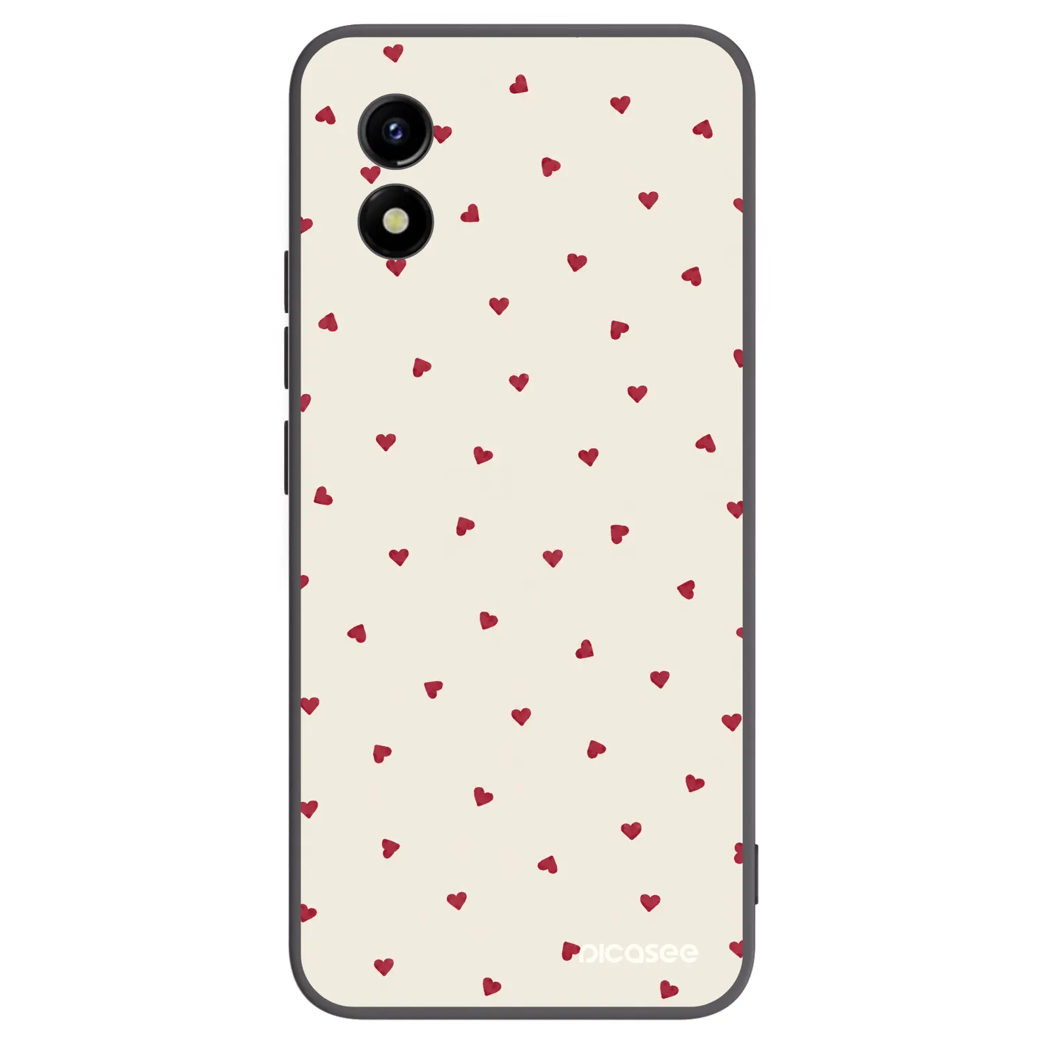 Picasee Μαύρη θήκη σιλικόνης για Vivo Y01 - Little Love