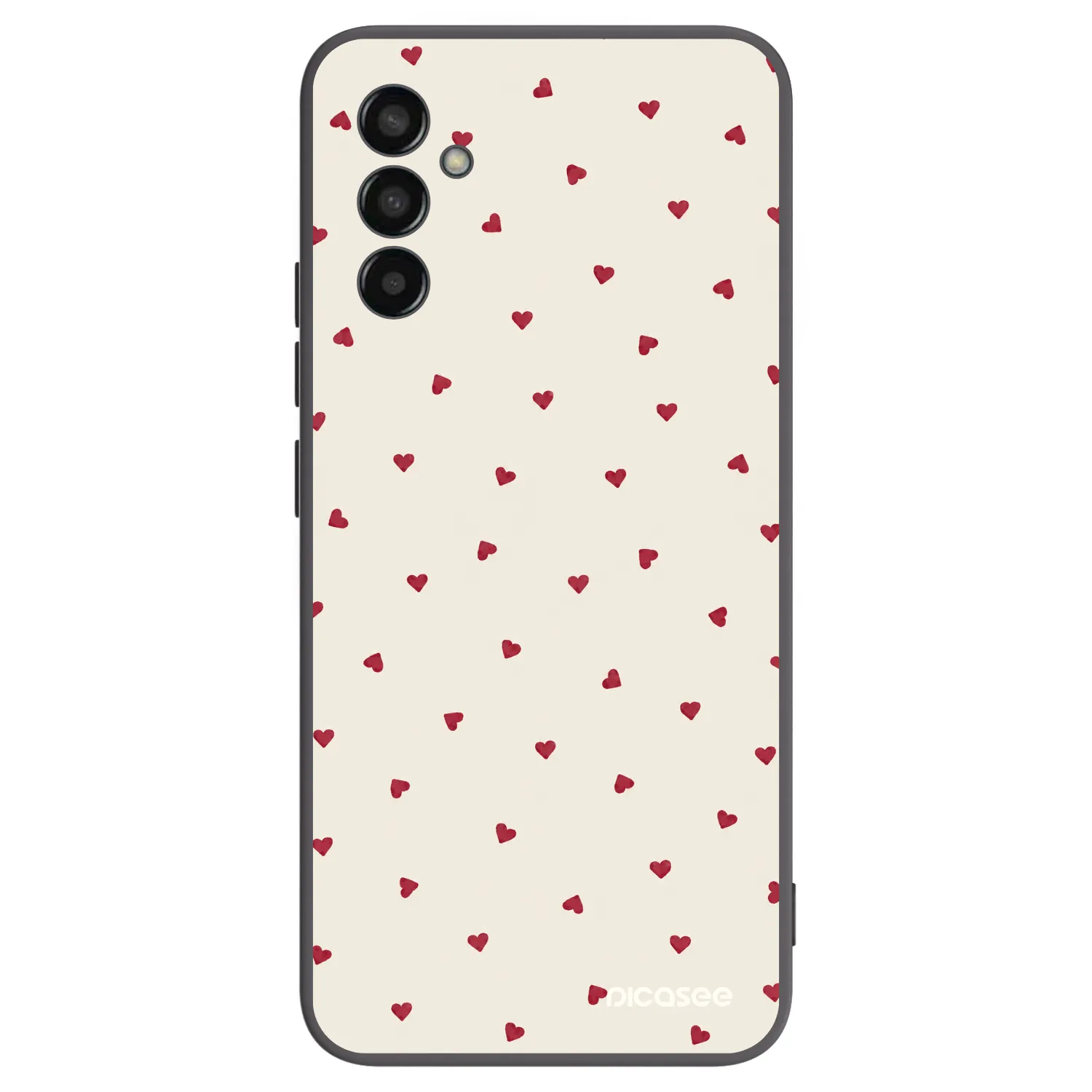 Picasee Μαύρη θήκη σιλικόνης για Samsung Galaxy M13 M135F - Little Love