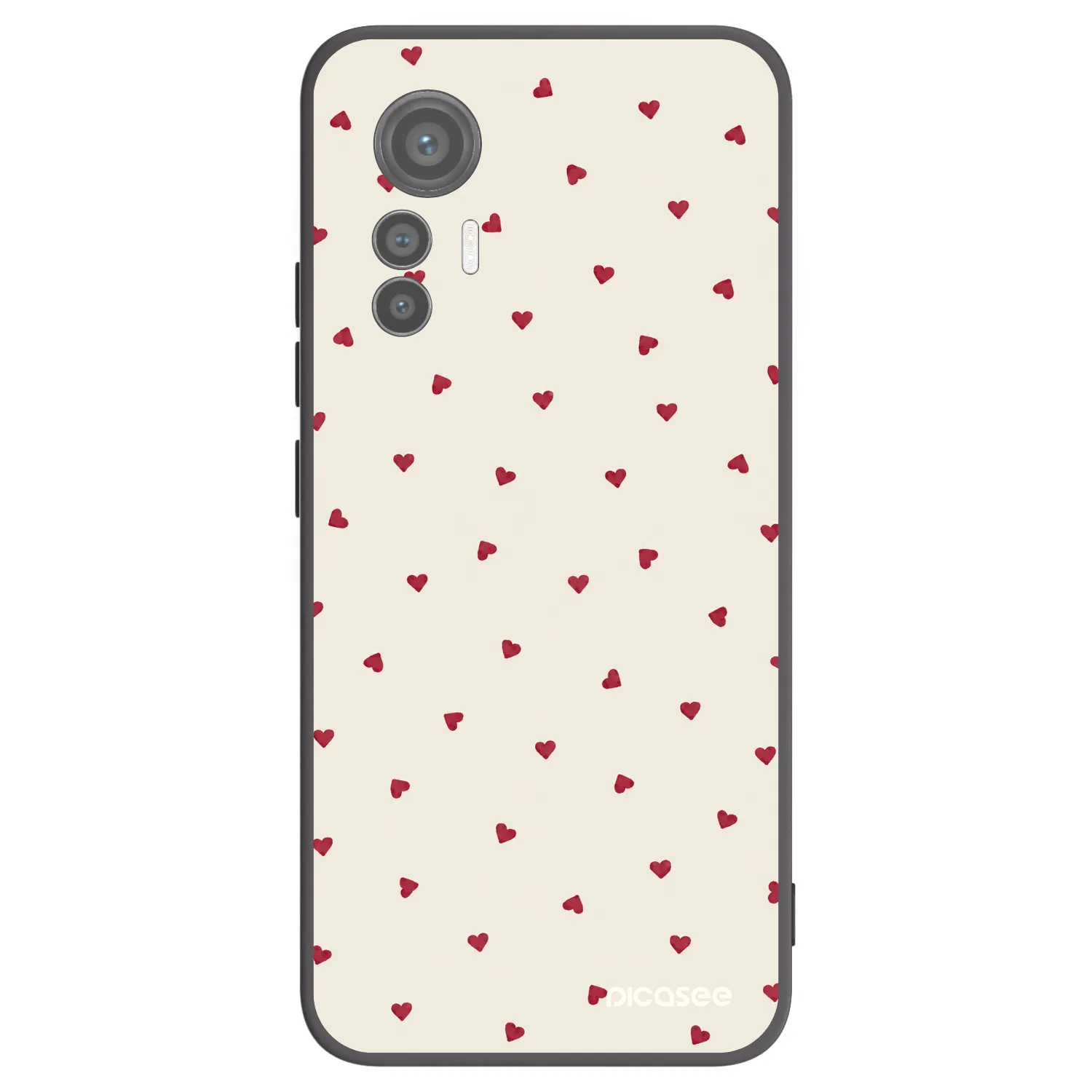 Picasee Μαύρη θήκη σιλικόνης για Xiaomi 12 Lite - Little Love