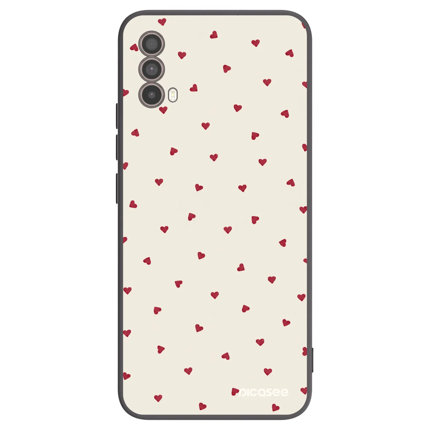 Picasee Μαύρη θήκη σιλικόνης για Motorola Moto E40 - Little Love