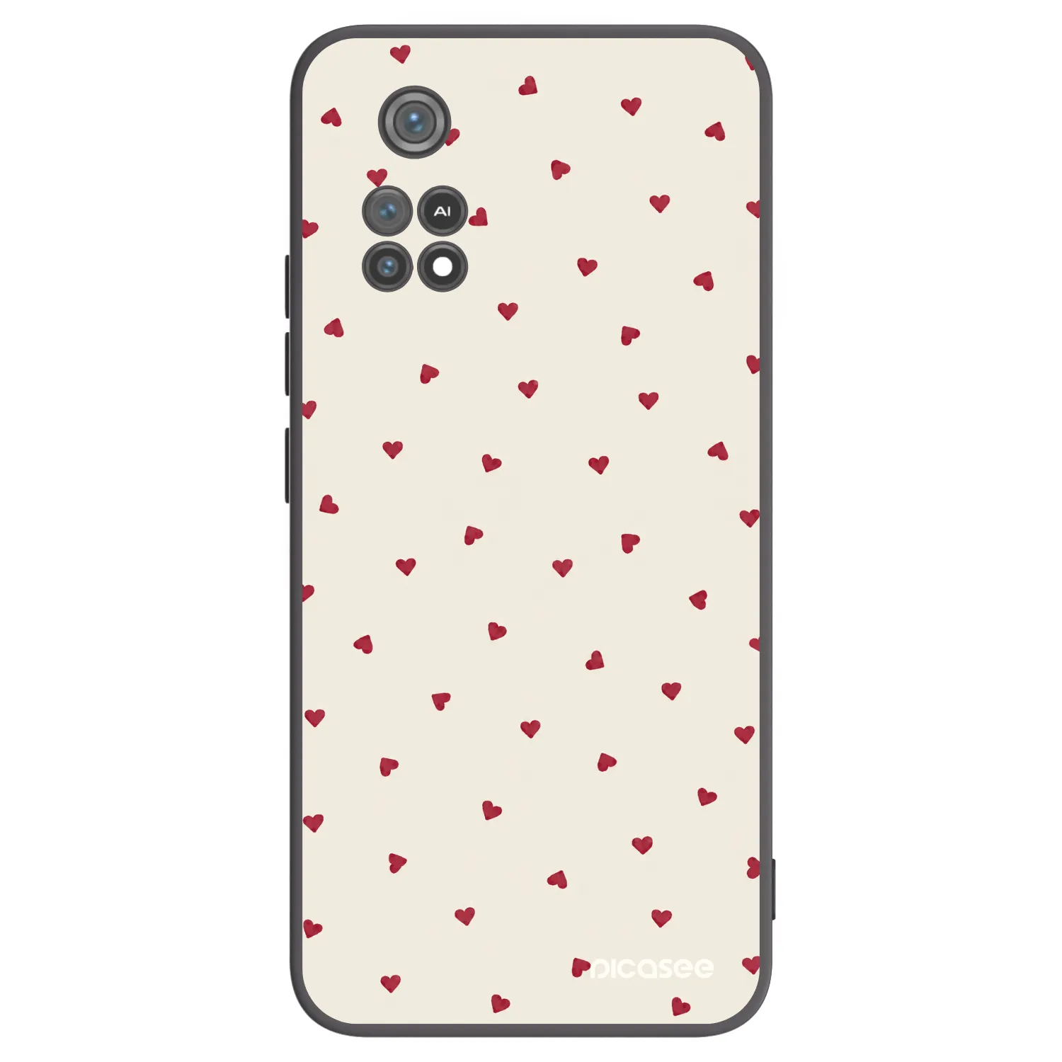 Picasee Μαύρη θήκη σιλικόνης για Xiaomi Poco M4 Pro - Little Love