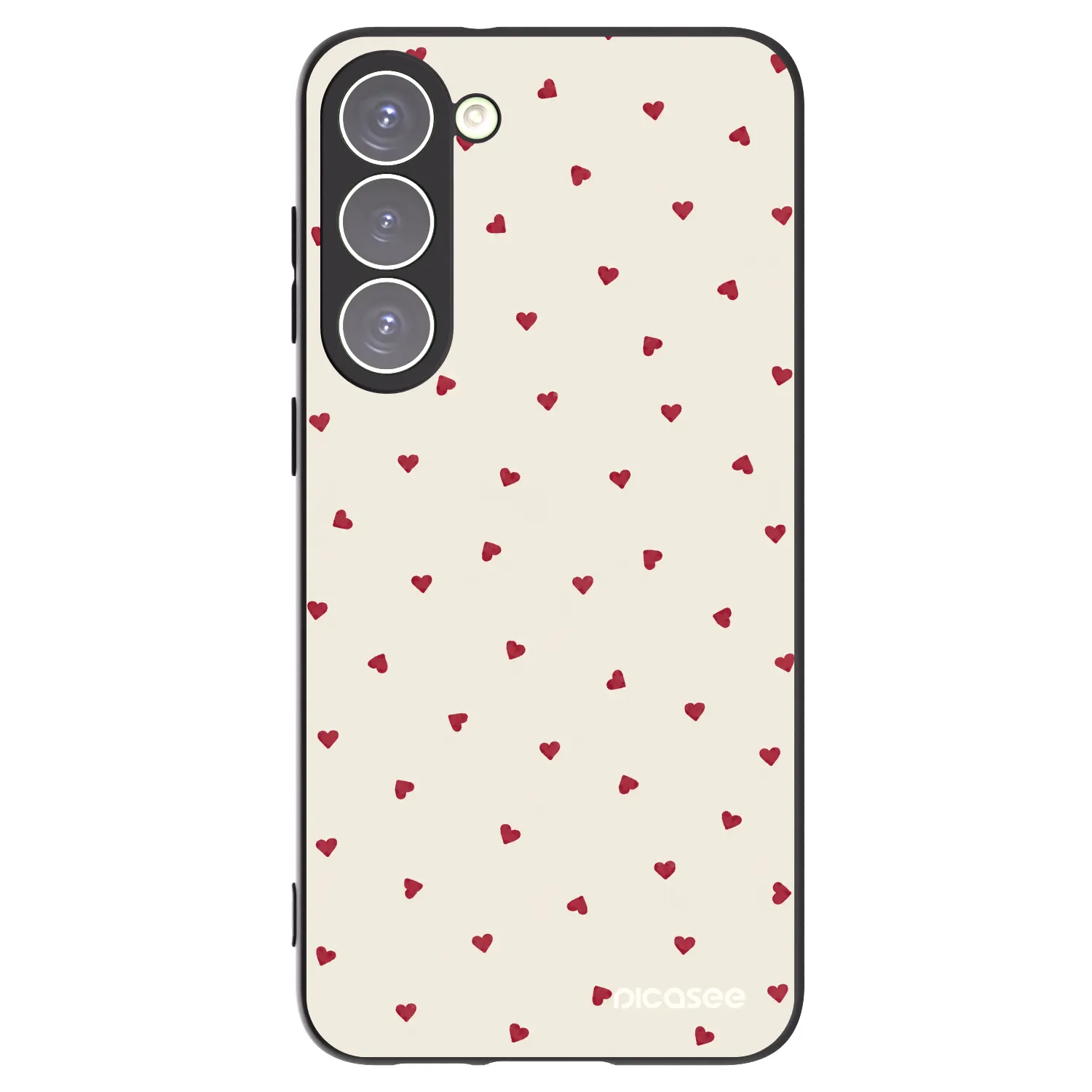 Picasee Μαύρη θήκη σιλικόνης για Samsung Galaxy S23+ 5G - Little Love