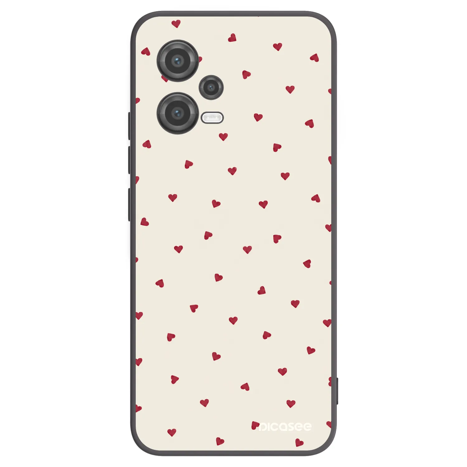 Picasee Μαύρη θήκη σιλικόνης για Xiaomi Poco X5 - Little Love