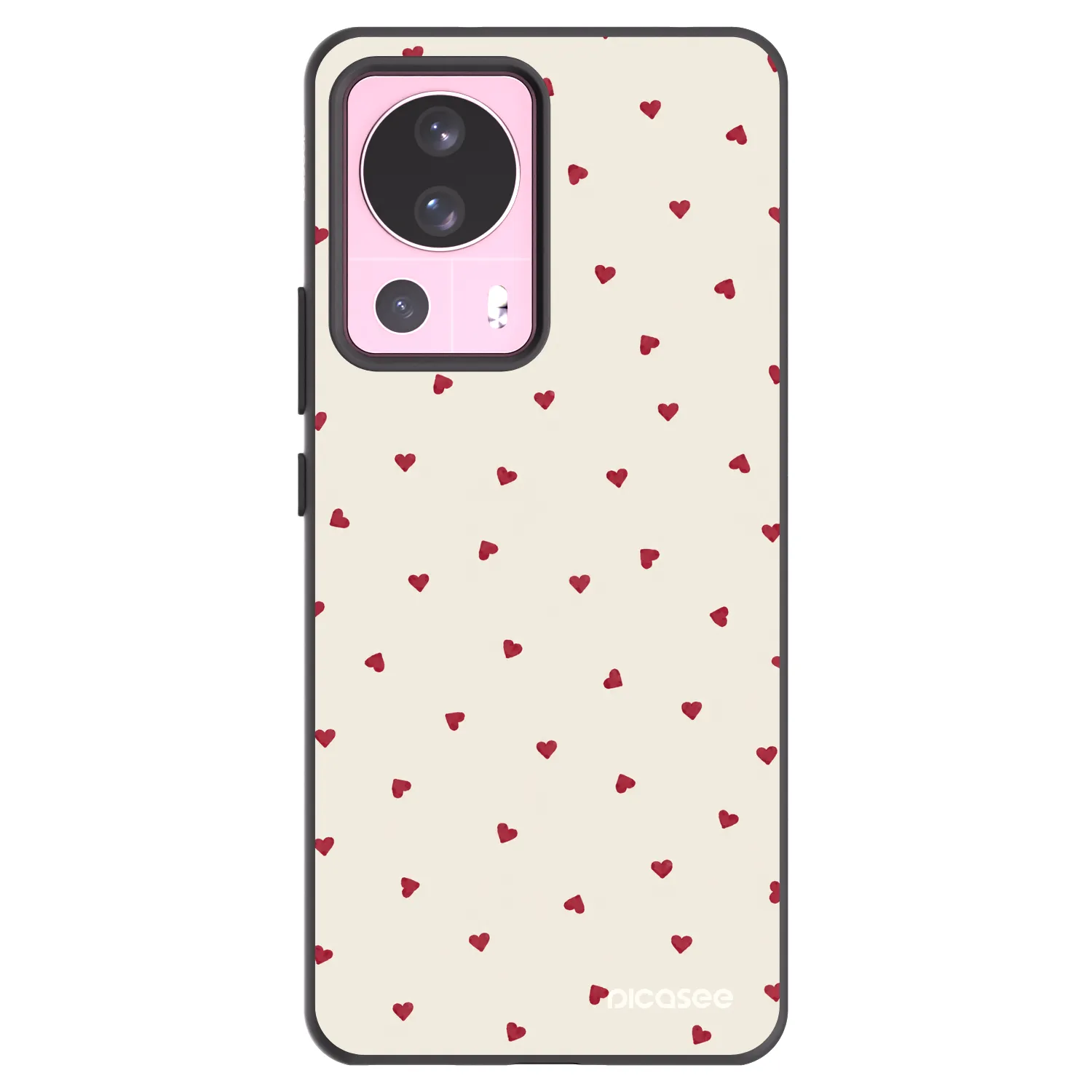 Picasee Μαύρη θήκη σιλικόνης για Xiaomi 13 Lite - Little Love