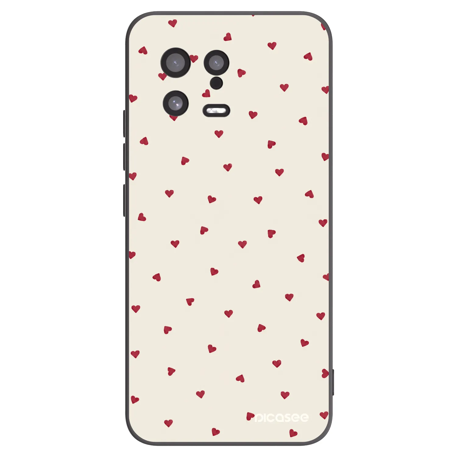 Picasee Μαύρη θήκη σιλικόνης για Xiaomi 13 - Little Love
