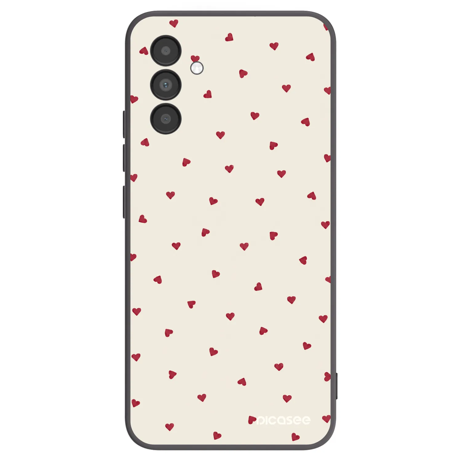 Picasee Μαύρη θήκη σιλικόνης για Samsung Galaxy A04s A047F - Little Love