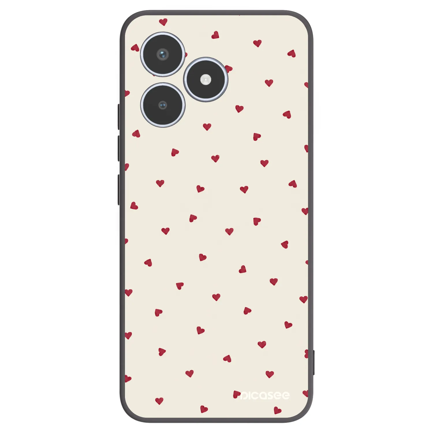 Picasee Μαύρη θήκη σιλικόνης για Realme C53 - Little Love