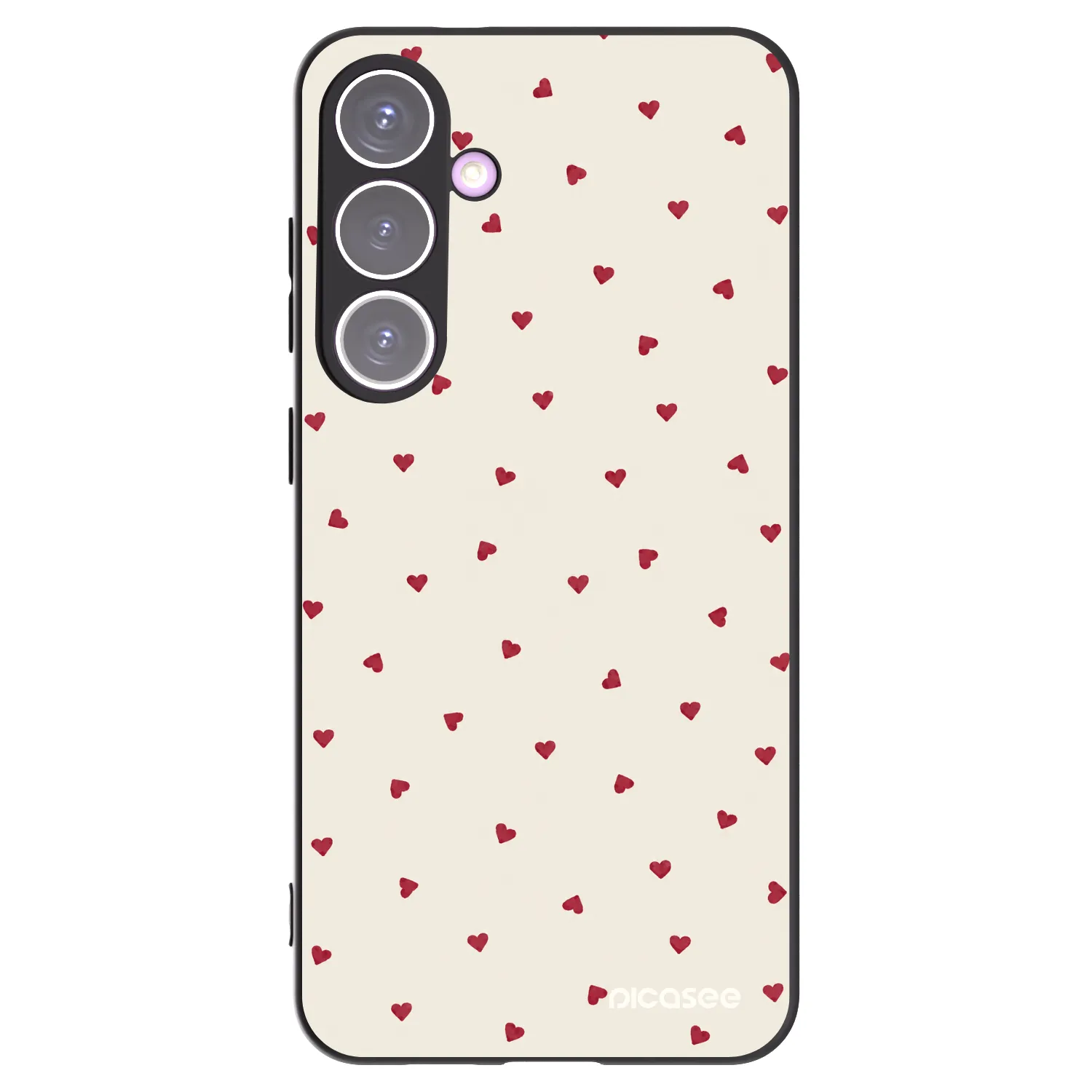 Picasee Μαύρη θήκη σιλικόνης για Samsung Galaxy S24+ S926B 5G - Little Love