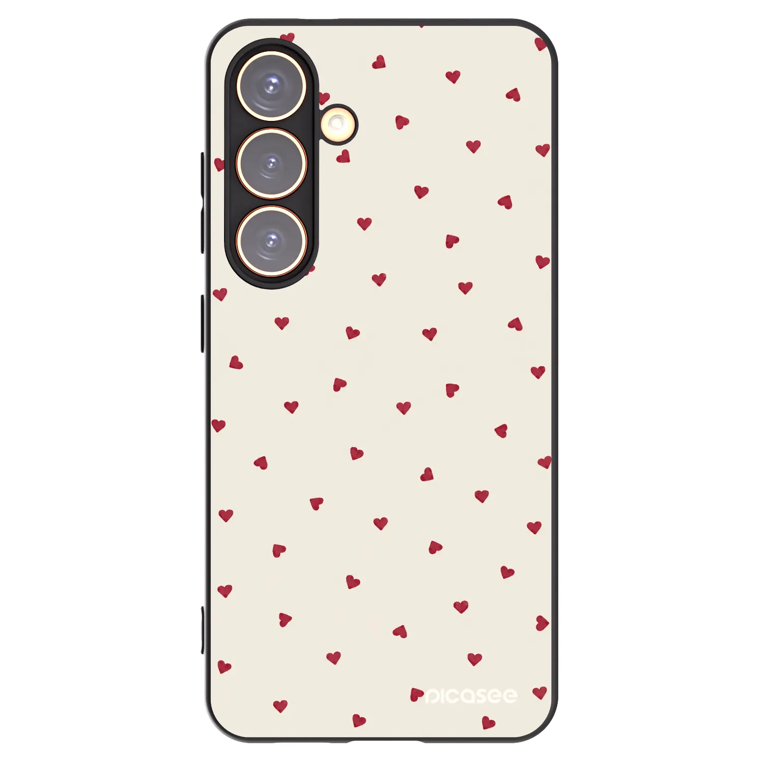 Picasee Μαύρη θήκη σιλικόνης για Samsung Galaxy S24 S921B 5G - Little Love
