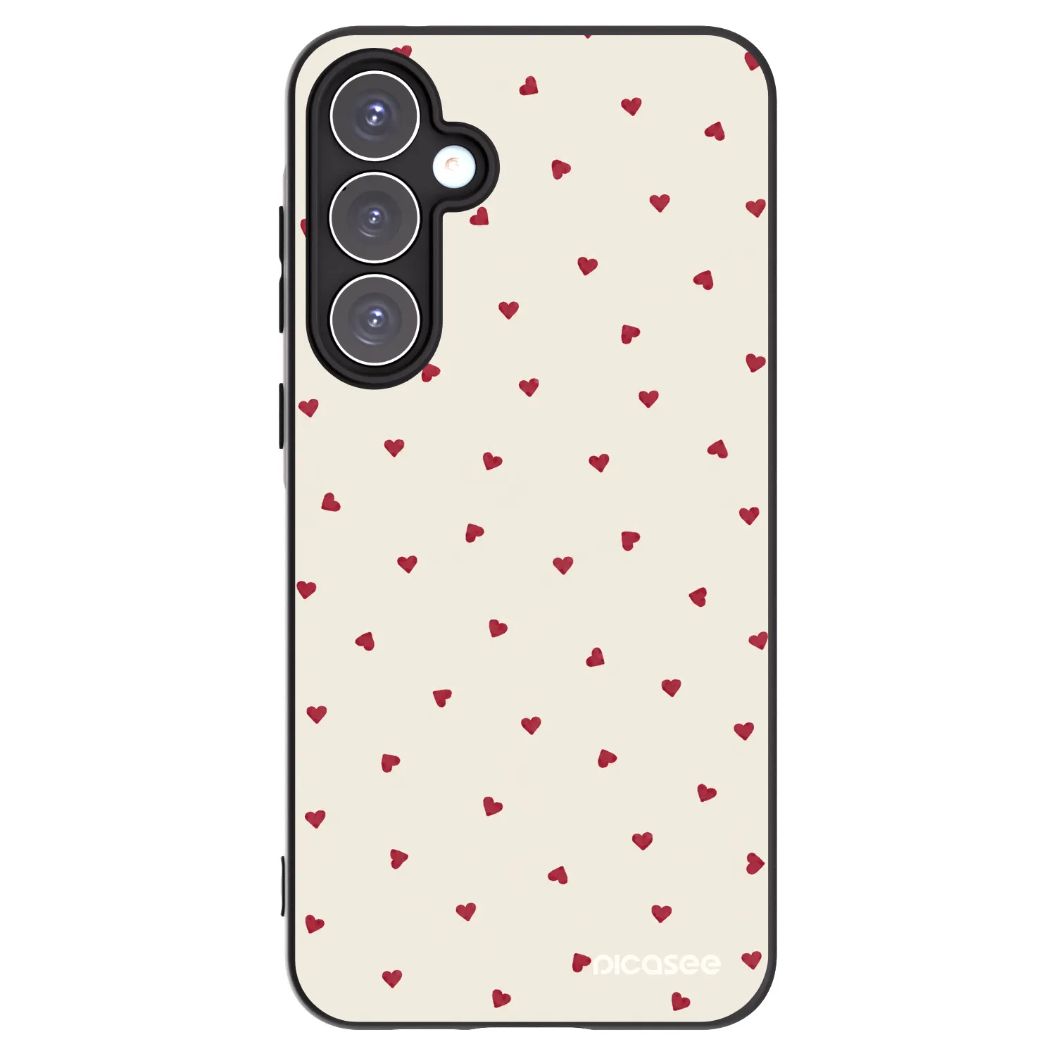 Picasee Μαύρη θήκη σιλικόνης για Samsung Galaxy A55 5G A556B - Little Love