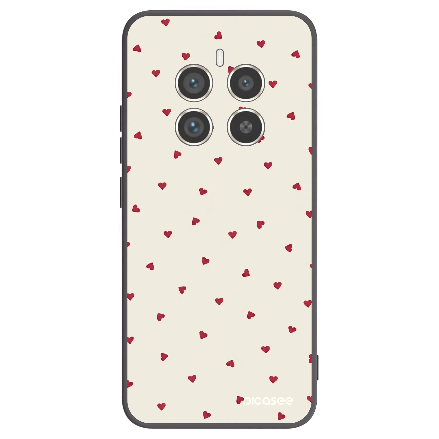 Picasee Μαύρη θήκη σιλικόνης για Realme 12 Pro 5G - Little Love