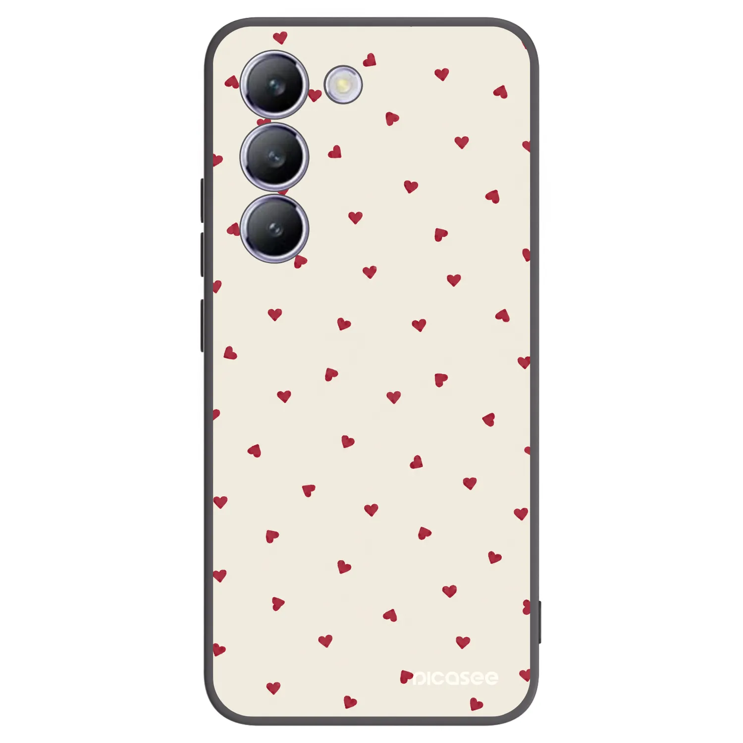 Picasee Μαύρη θήκη σιλικόνης για Vivo V40 SE 5G - Little Love