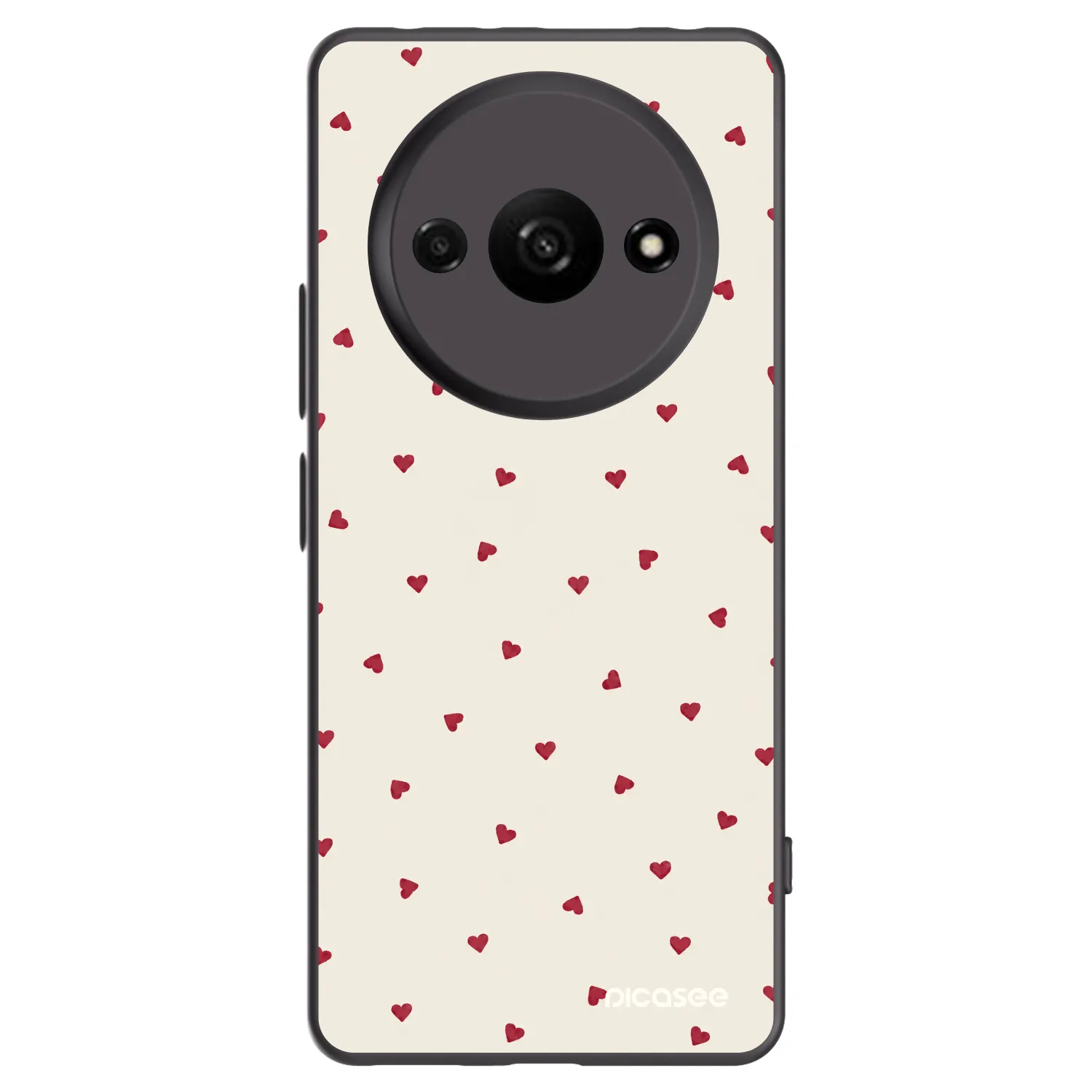 Picasee Μαύρη θήκη σιλικόνης για Xiaomi Redmi A3 - Little Love