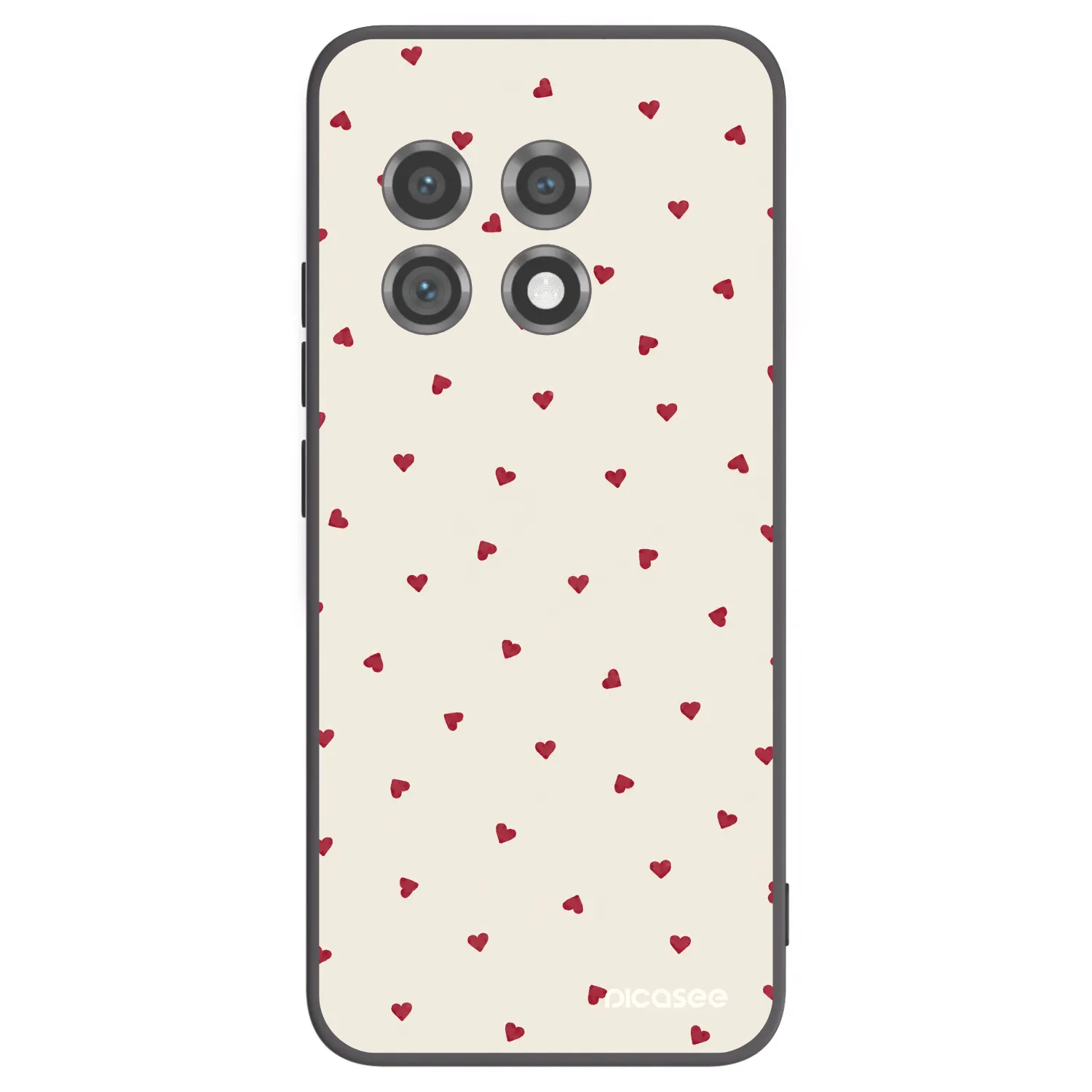 Picasee Μαύρη θήκη σιλικόνης για OnePlus 11 5G - Little Love